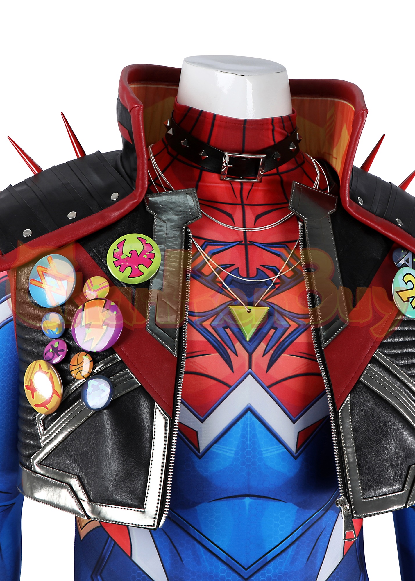 Spider Punk 2099 Costume Marvel Rivals Suit Cosplay