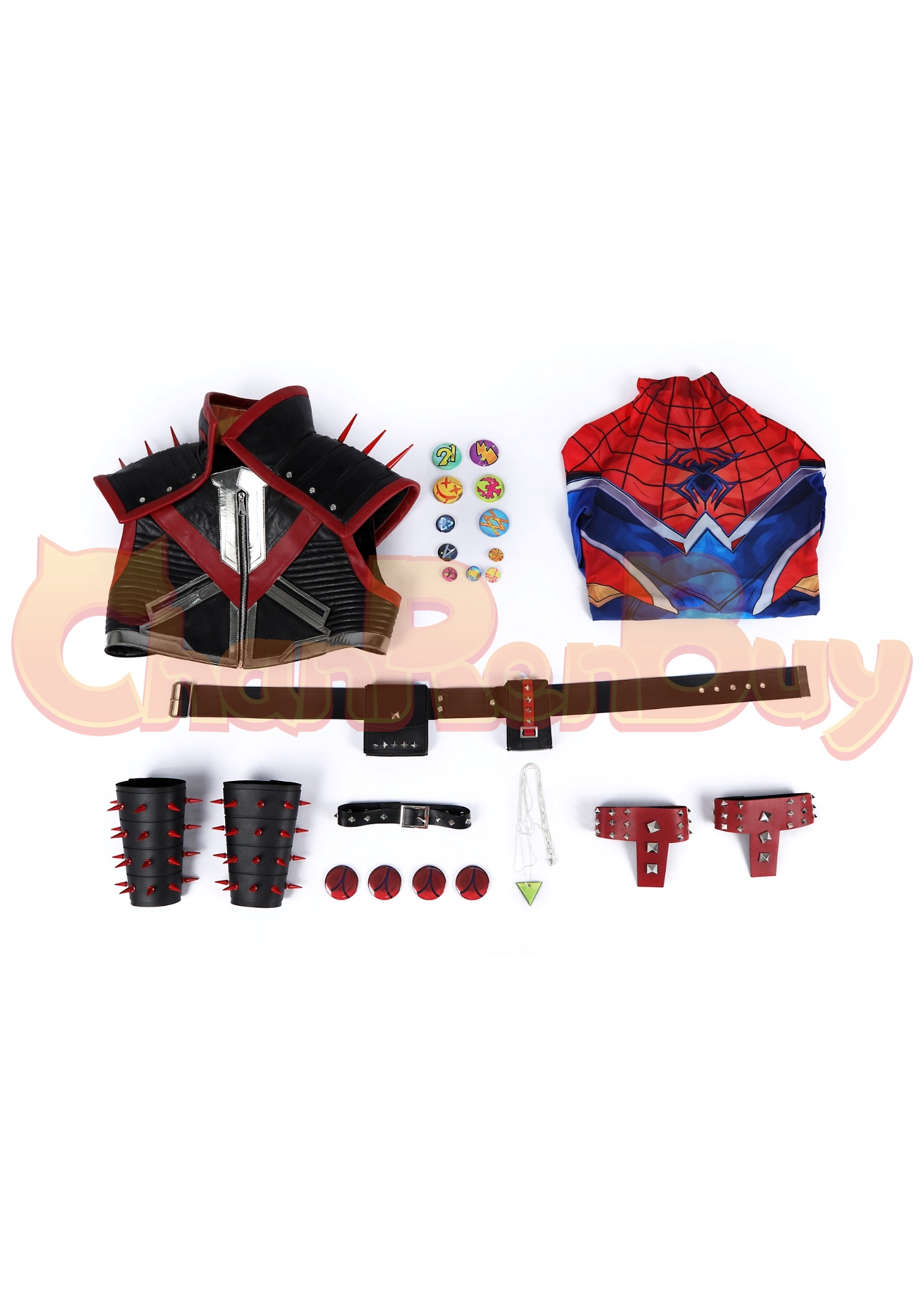 Spider Punk 2099 Costume Marvel Rivals Suit Cosplay