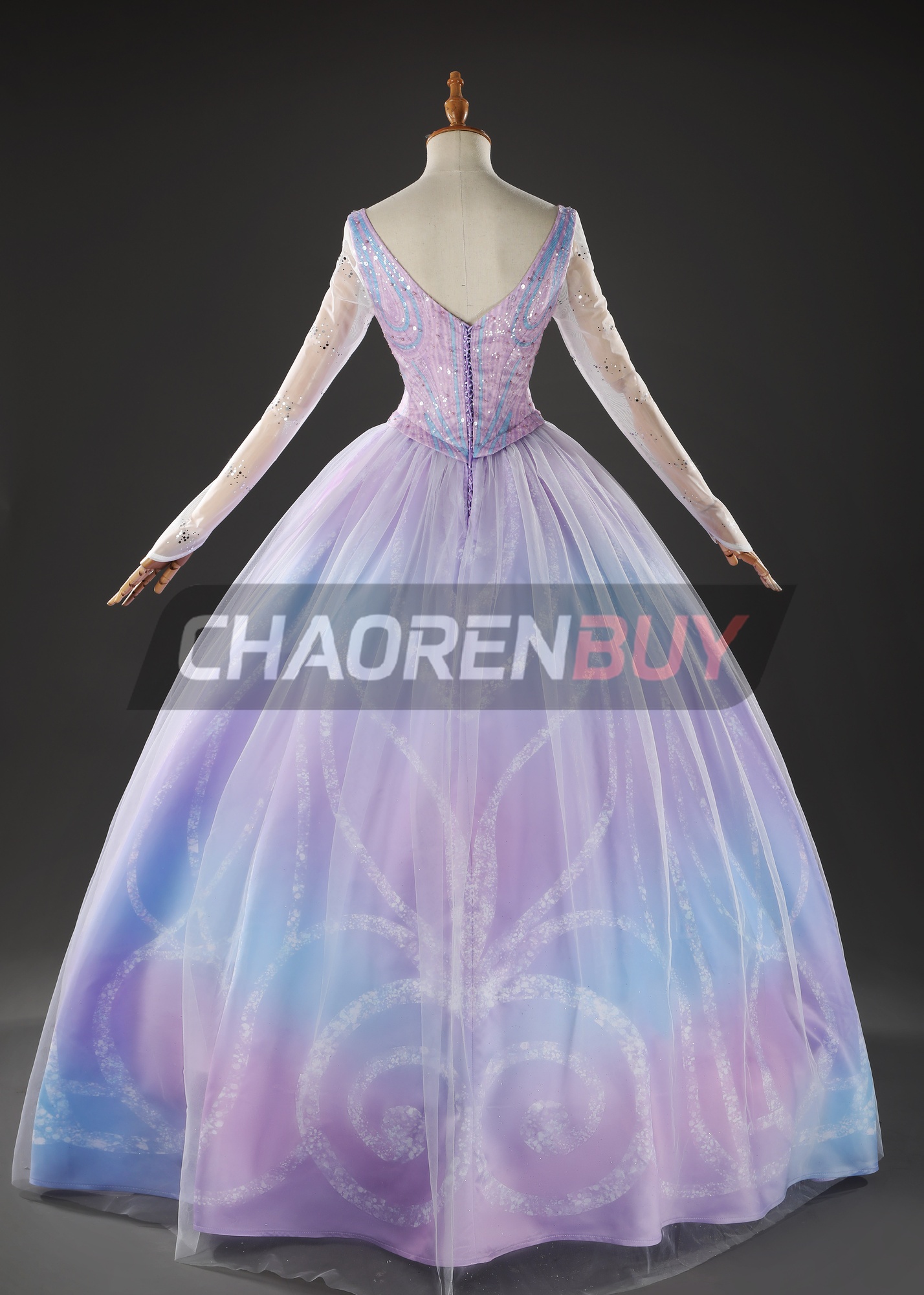 Glinda Costume Suit Cosplay Purple Dress