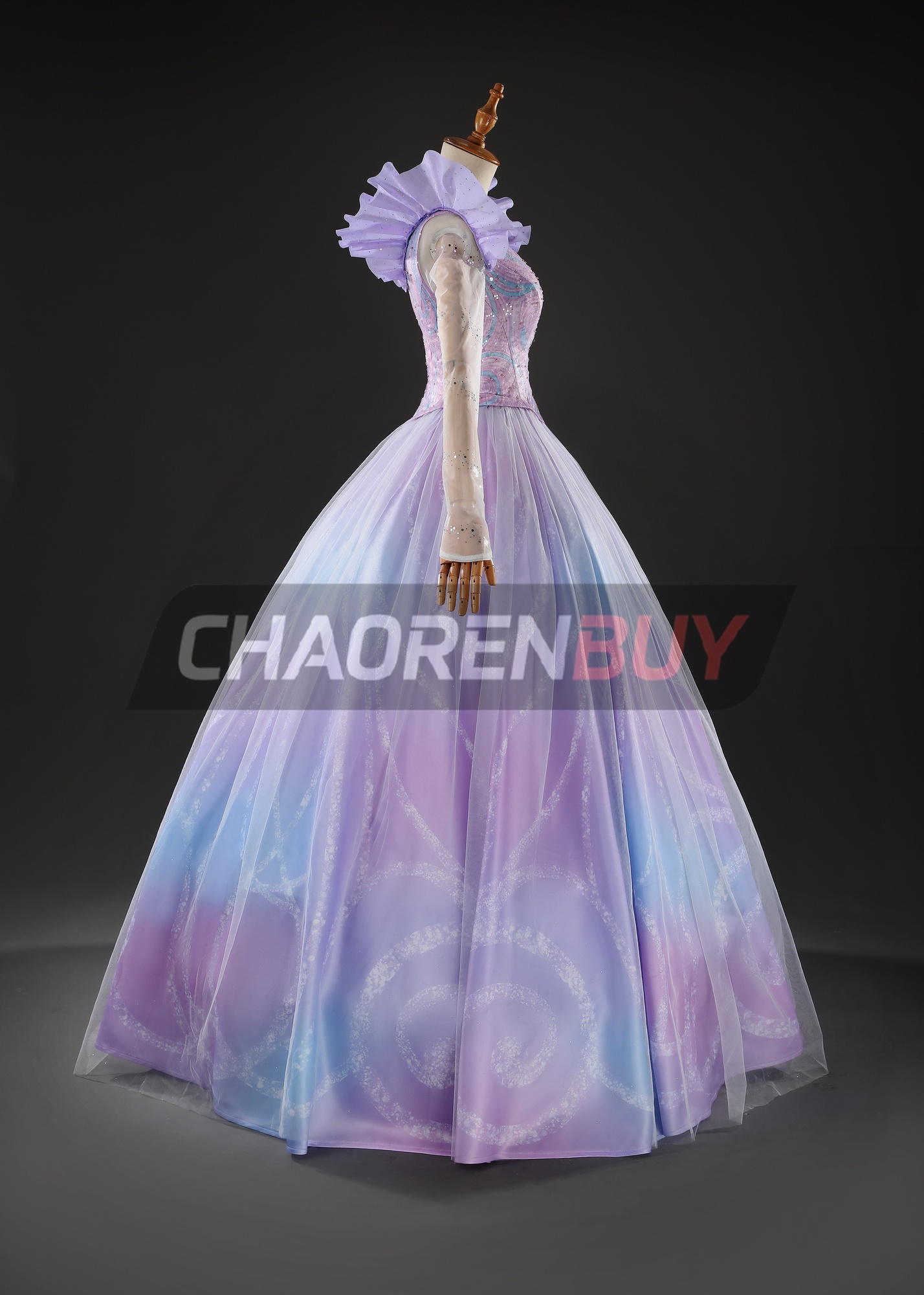 Glinda Costume Suit Cosplay Purple Dress