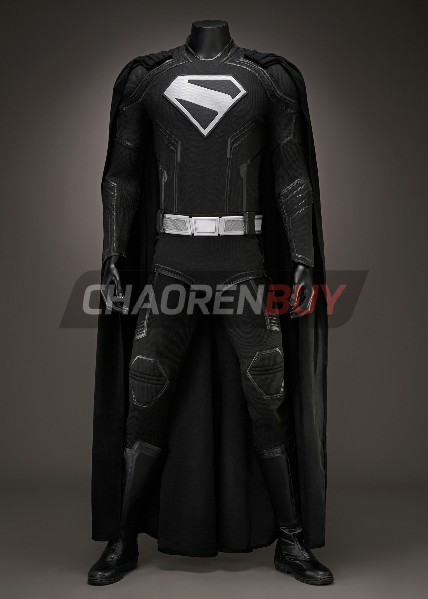 Superhero Man Costume Suit Cosplay Black Version 2