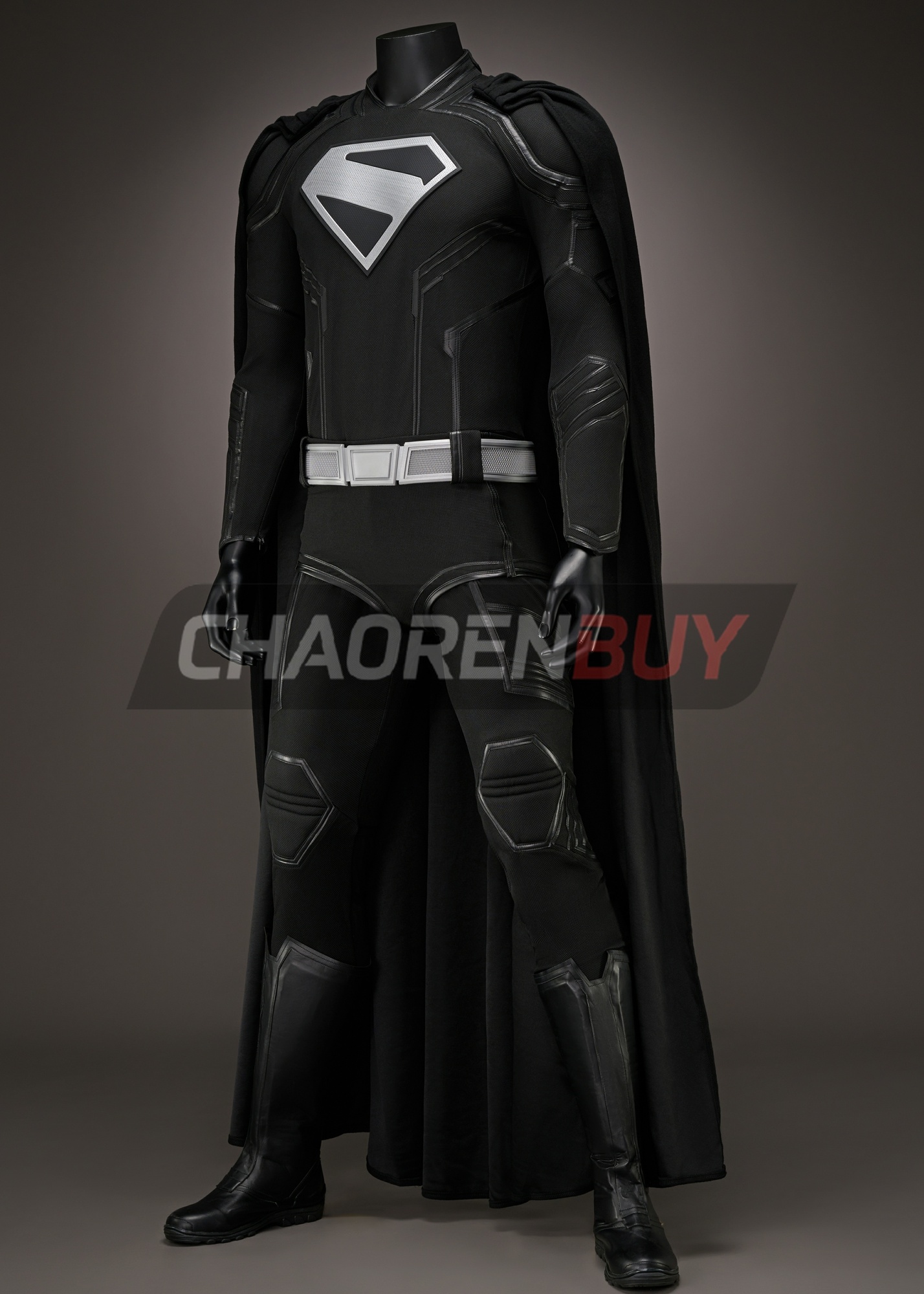 Superhero Man Costume Suit Cosplay Black Version 2