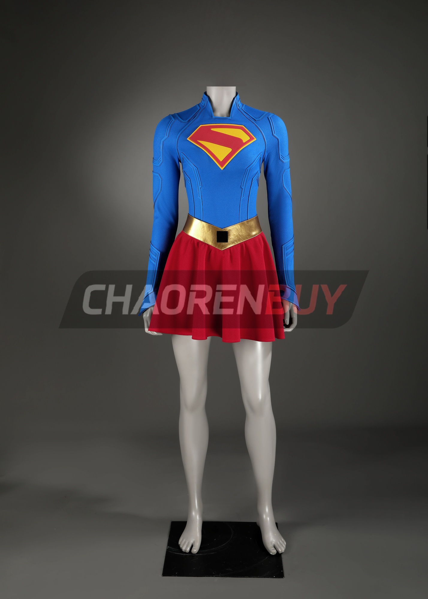 Superhero Man Girl Costume Suit Cosplay Woman with Coat