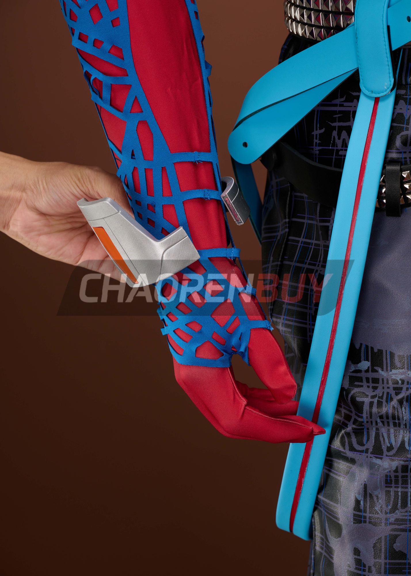 Spider-Punk Costume Spider-Man: Into the Spider-Verse Hobart Brown Suit Cosplay Upgrade Ver 2