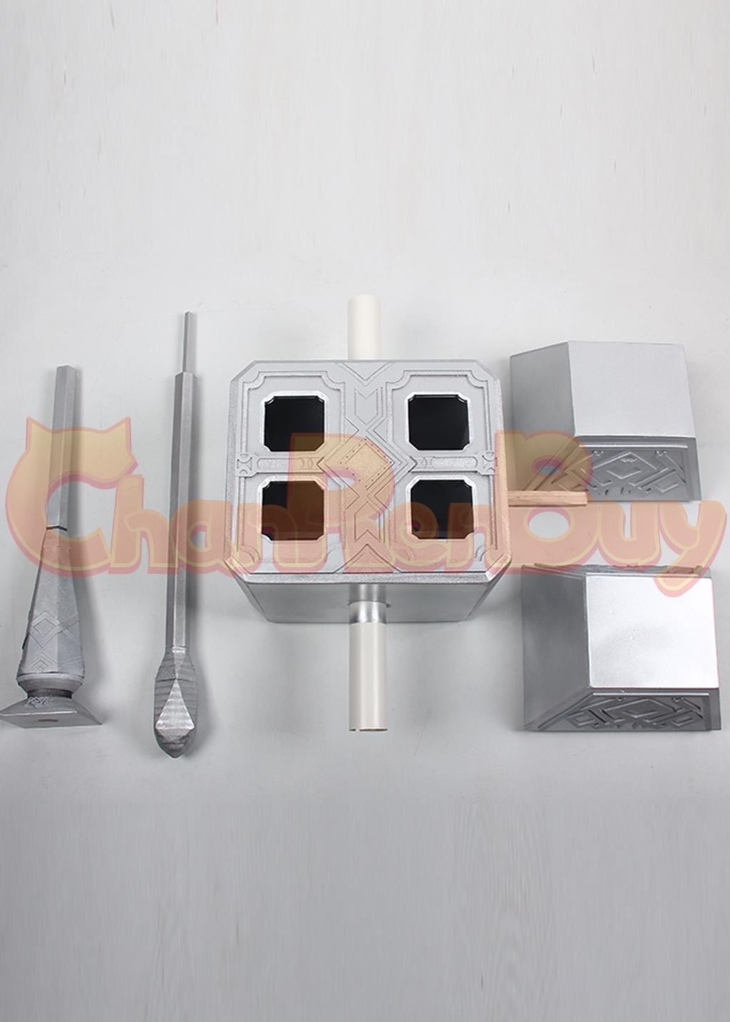 Final Fantasy XIV Darkness Asphodelos War Hammer Prop Cosplay