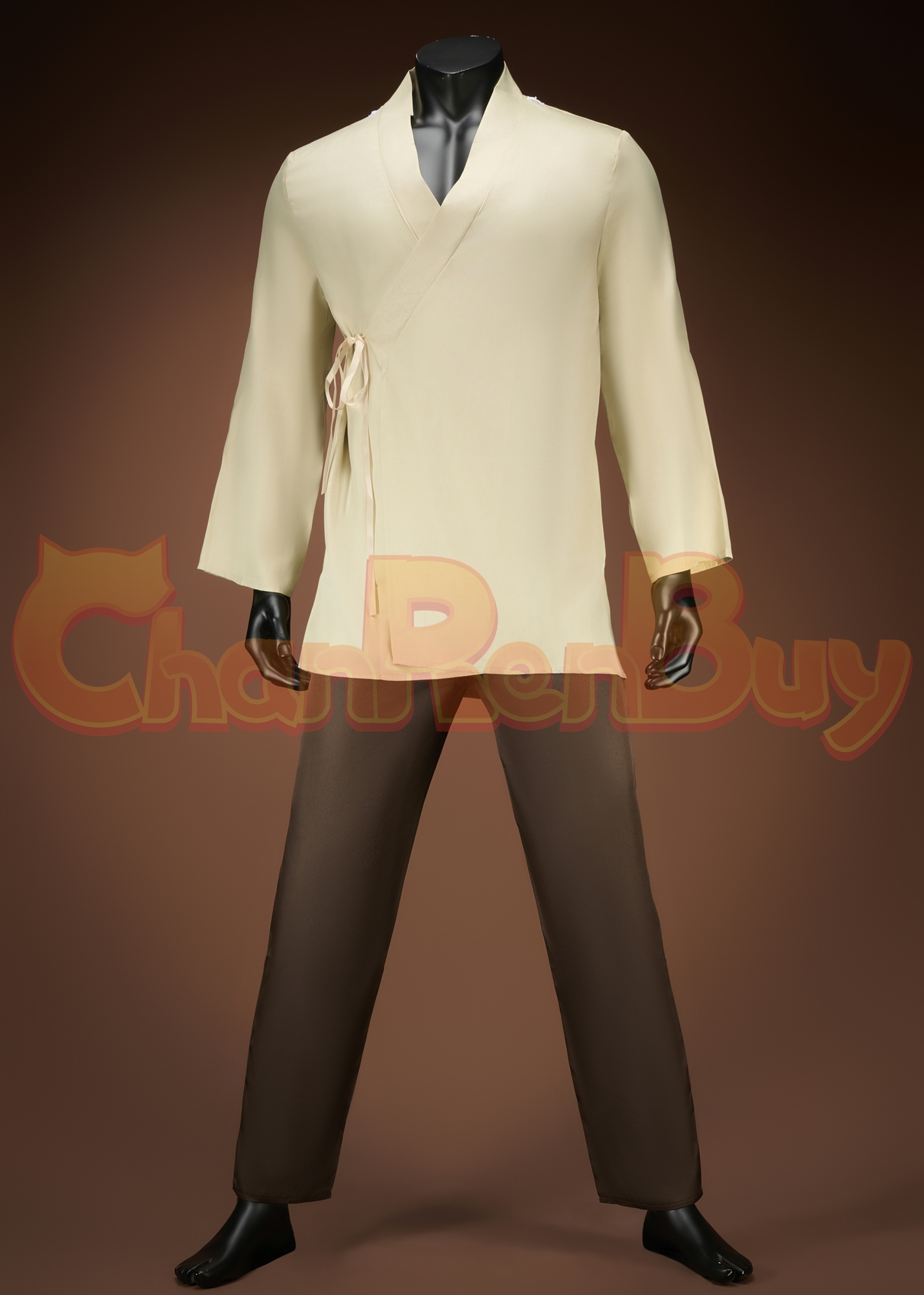 Star Wars: Episode I Qui-Gon jinn Costume The Phantom Menace Suit Cosplay