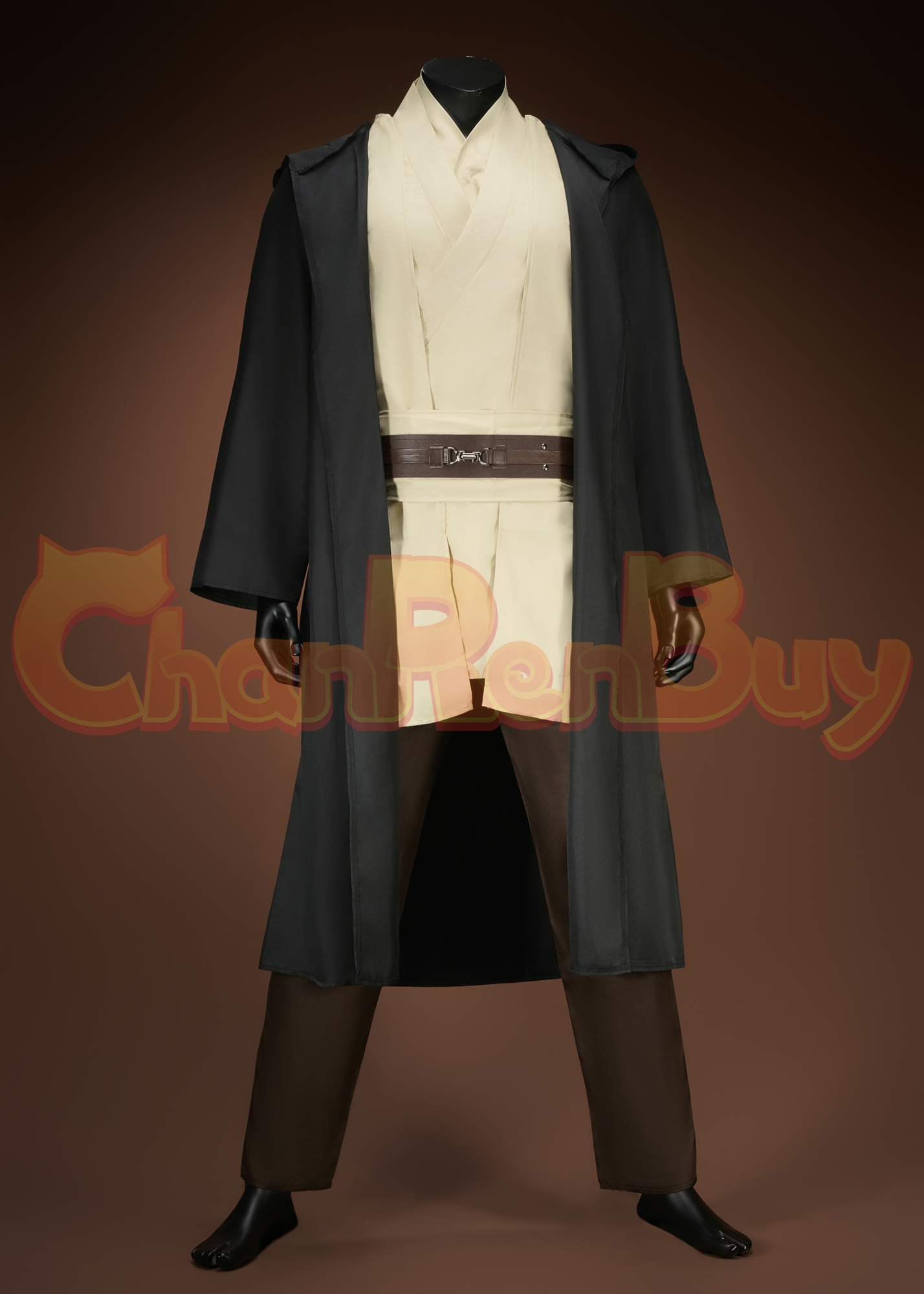 Star Wars: Episode I Qui-Gon jinn Costume The Phantom Menace Suit Cosplay