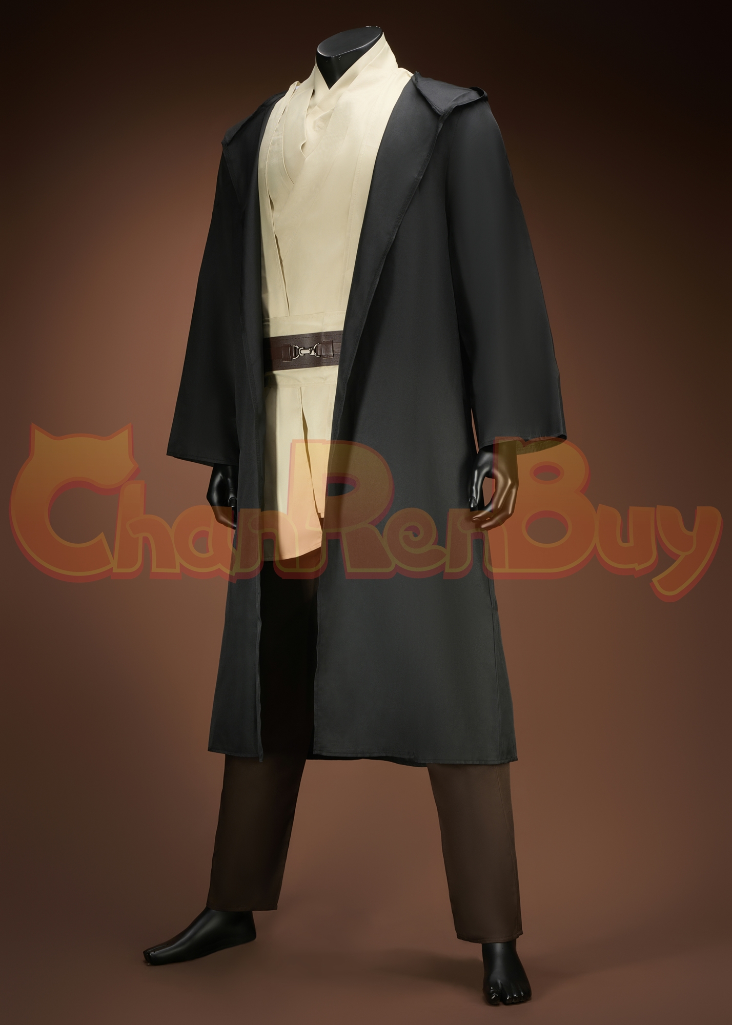 Star Wars: Episode I Qui-Gon jinn Costume The Phantom Menace Suit Cosplay