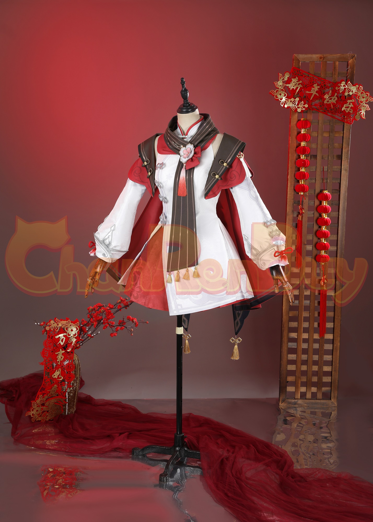 Hu Tao Costume Genshin Impact Lantern Rite Suit Cosplay