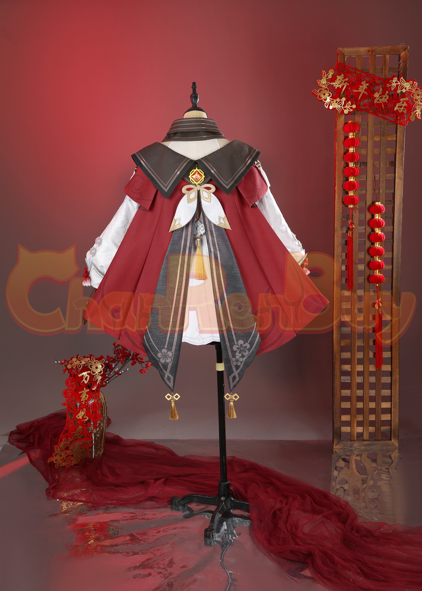 Hu Tao Costume Genshin Impact Lantern Rite Suit Cosplay