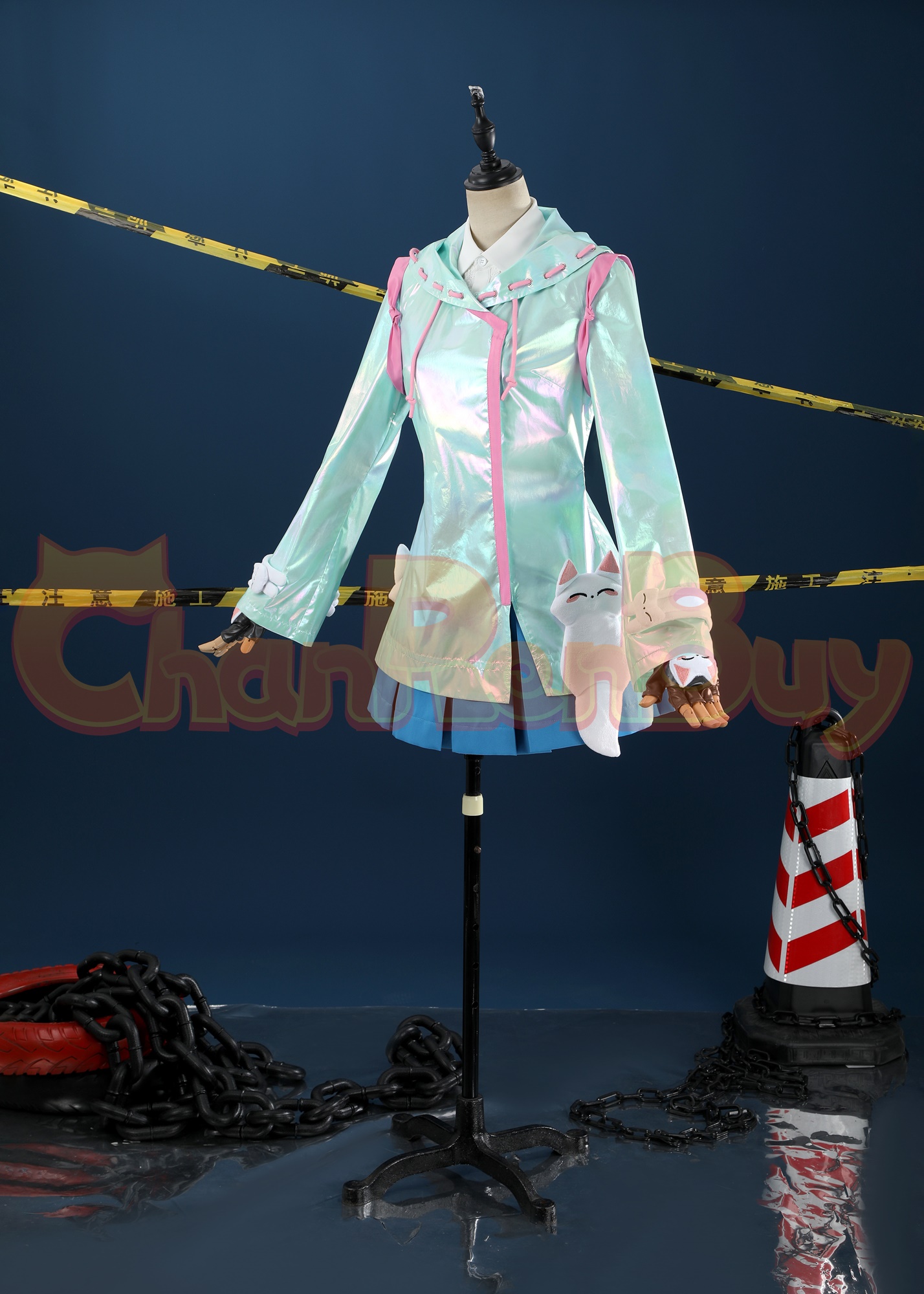 Kiriko Costume Raincoat OW Suit Cosplay