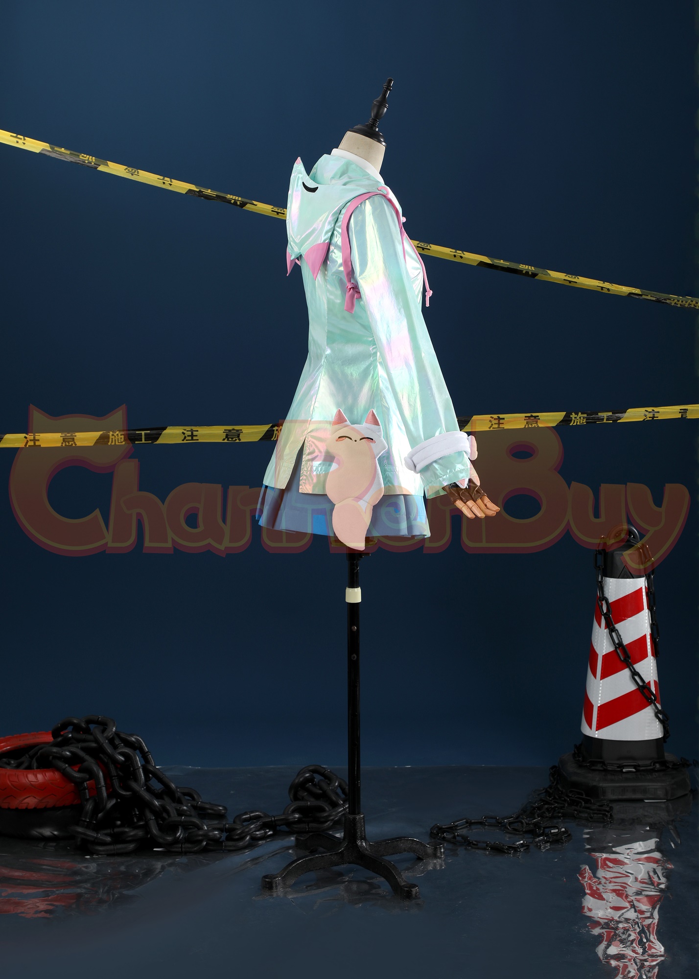 Kiriko Costume Raincoat OW Suit Cosplay