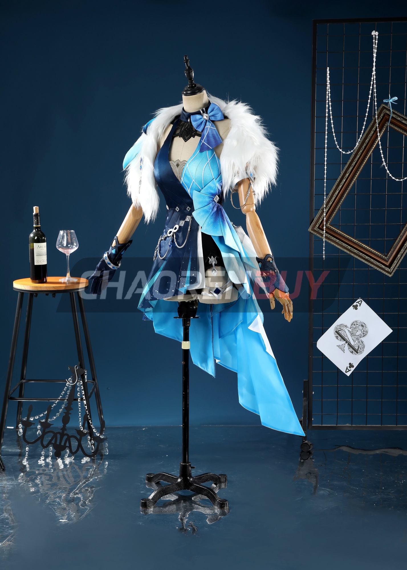 Tranquil Banquet Yelan Costume Genshin Impact Suit Cosplay