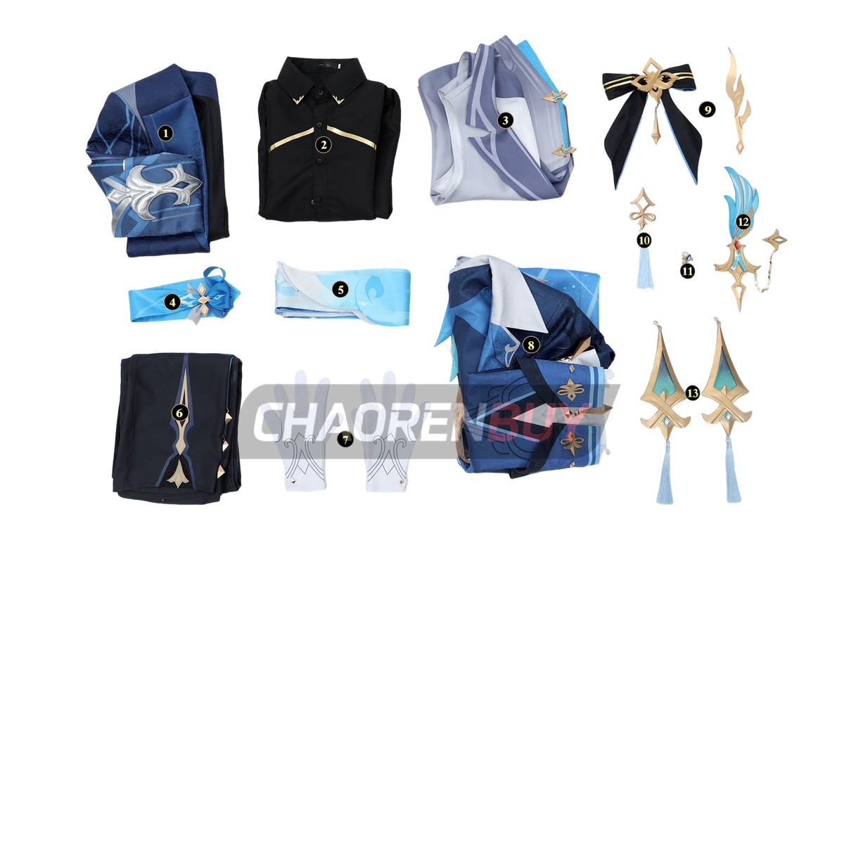 Melusent Gift Neuvillette Costume Genshin Impact Suit Cosplay