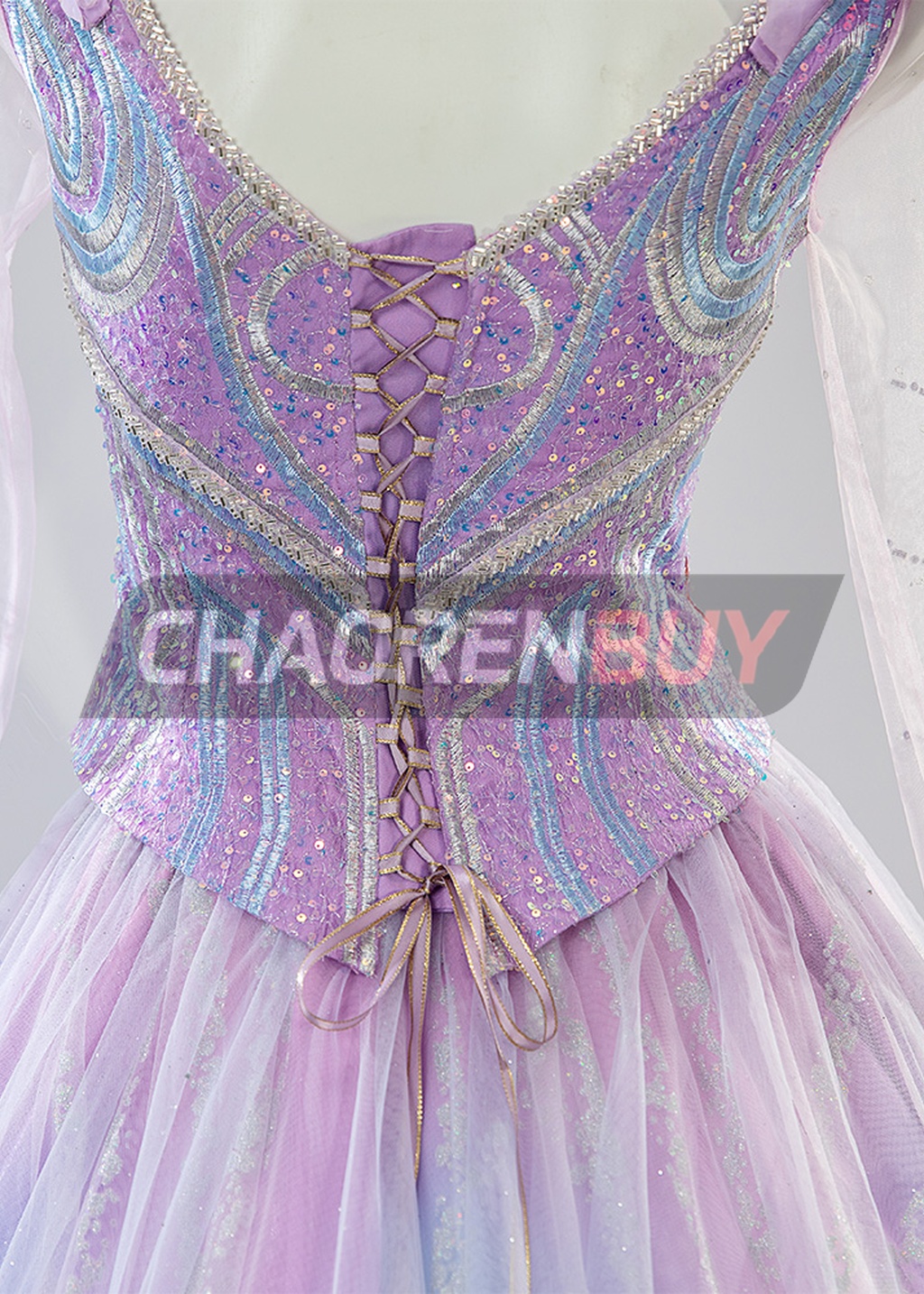 Glinda Costume Season 2 For Good Suit Cosplay Purple Skirt
