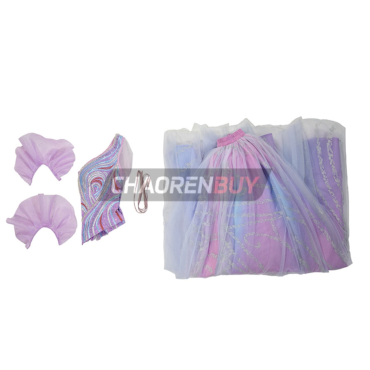 Glinda Costume Season 2 For Good Suit Cosplay Purple Skirt