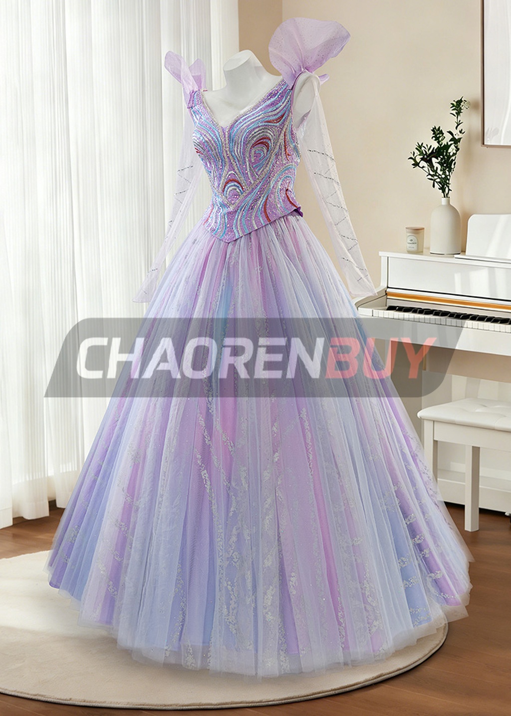 Glinda Costume Season 2 For Good Suit Cosplay Purple Skirt