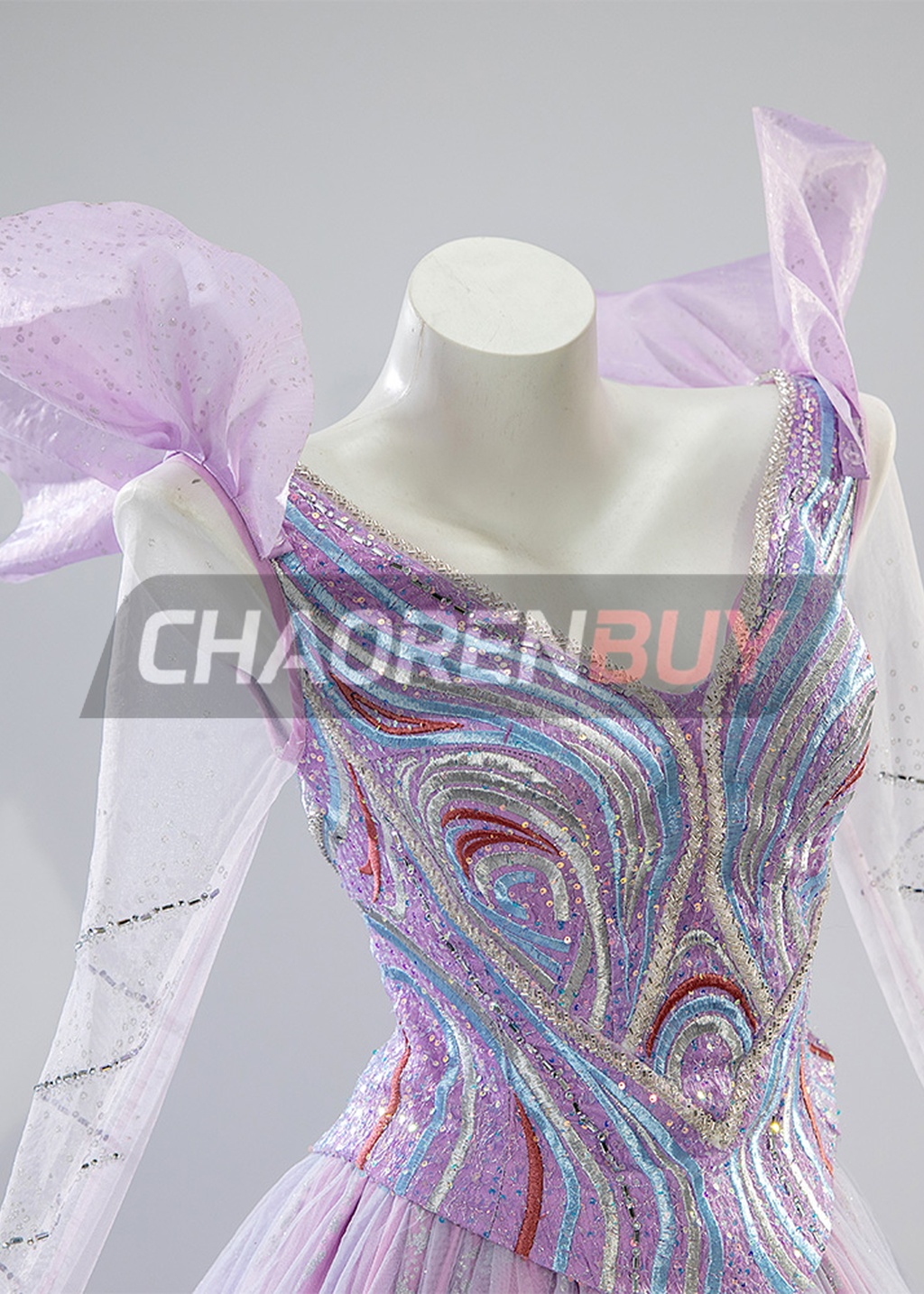 Glinda Costume Season 2 For Good Suit Cosplay Purple Skirt