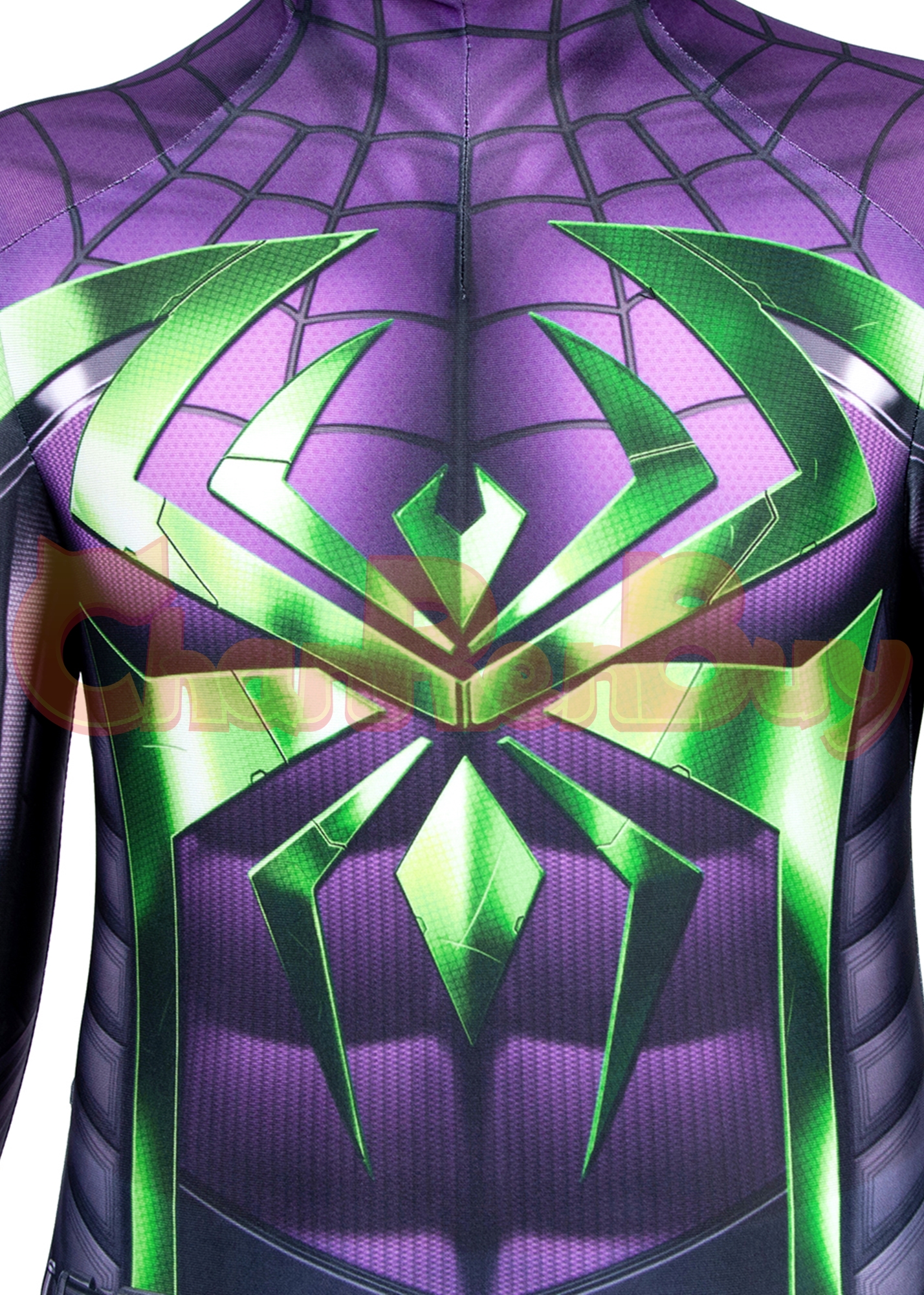 Miles Morales Purple Reign Suit Costume  Marvel's Spider-Man Bodysuit Cosplay for Kids