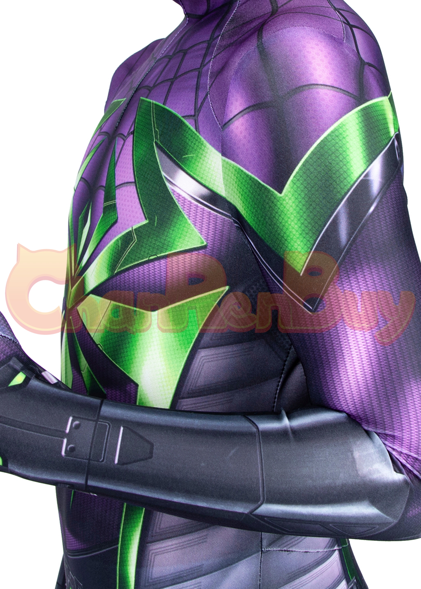 Miles Morales Purple Reign Suit Costume  Marvel's Spider-Man Bodysuit Cosplay for Kids