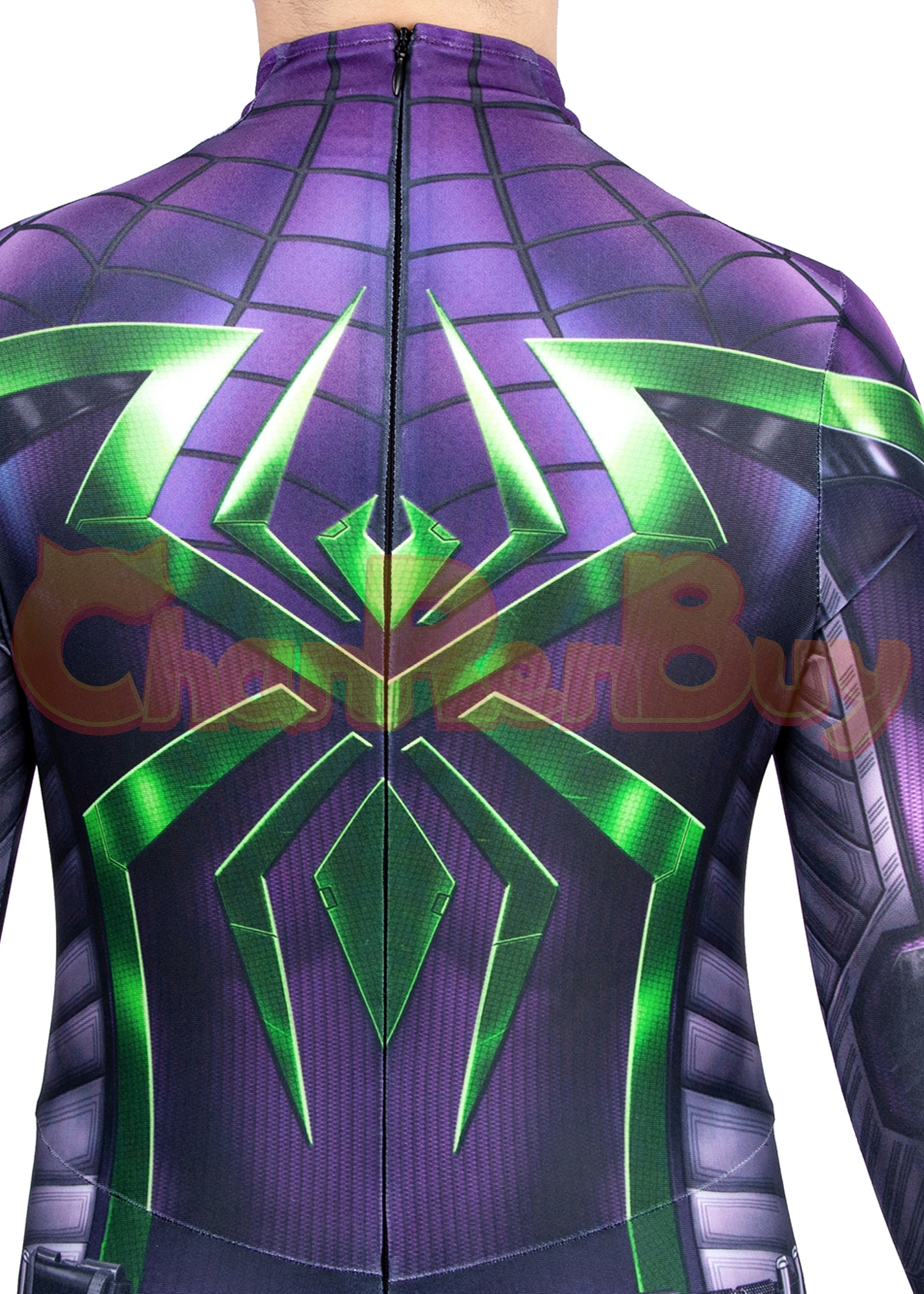 Miles Morales Purple Reign Suit Costume  Marvel's Spider-Man Bodysuit Cosplay for Kids