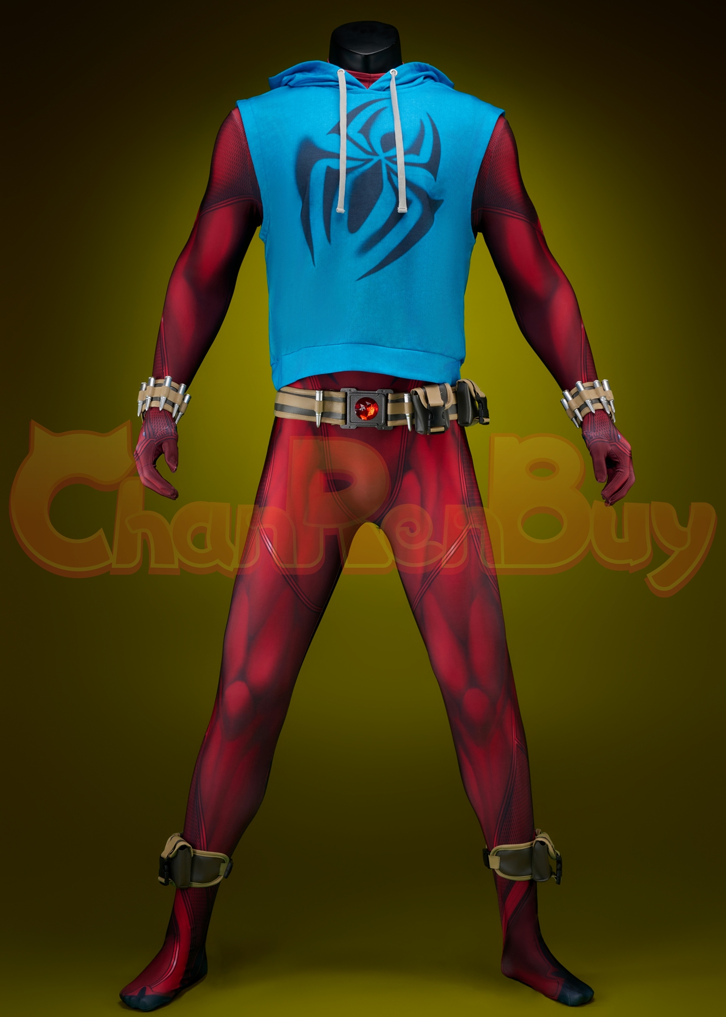 Scarlet Spider Ben Reilly Costume Bodysuit Spider-Man: Across The Spider-Verse Cosplay