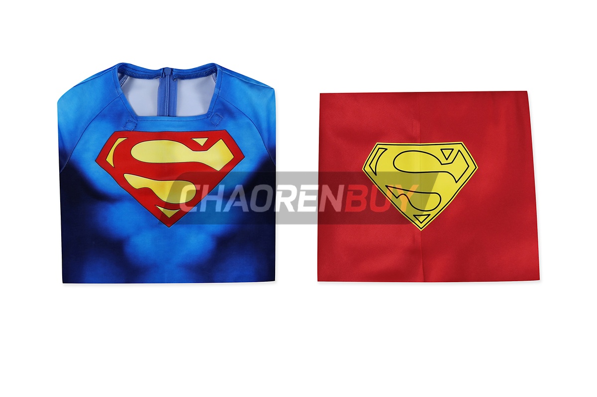 Superhero Man Costume Bodysuit Cosplay for Kids 1978 Film Ver