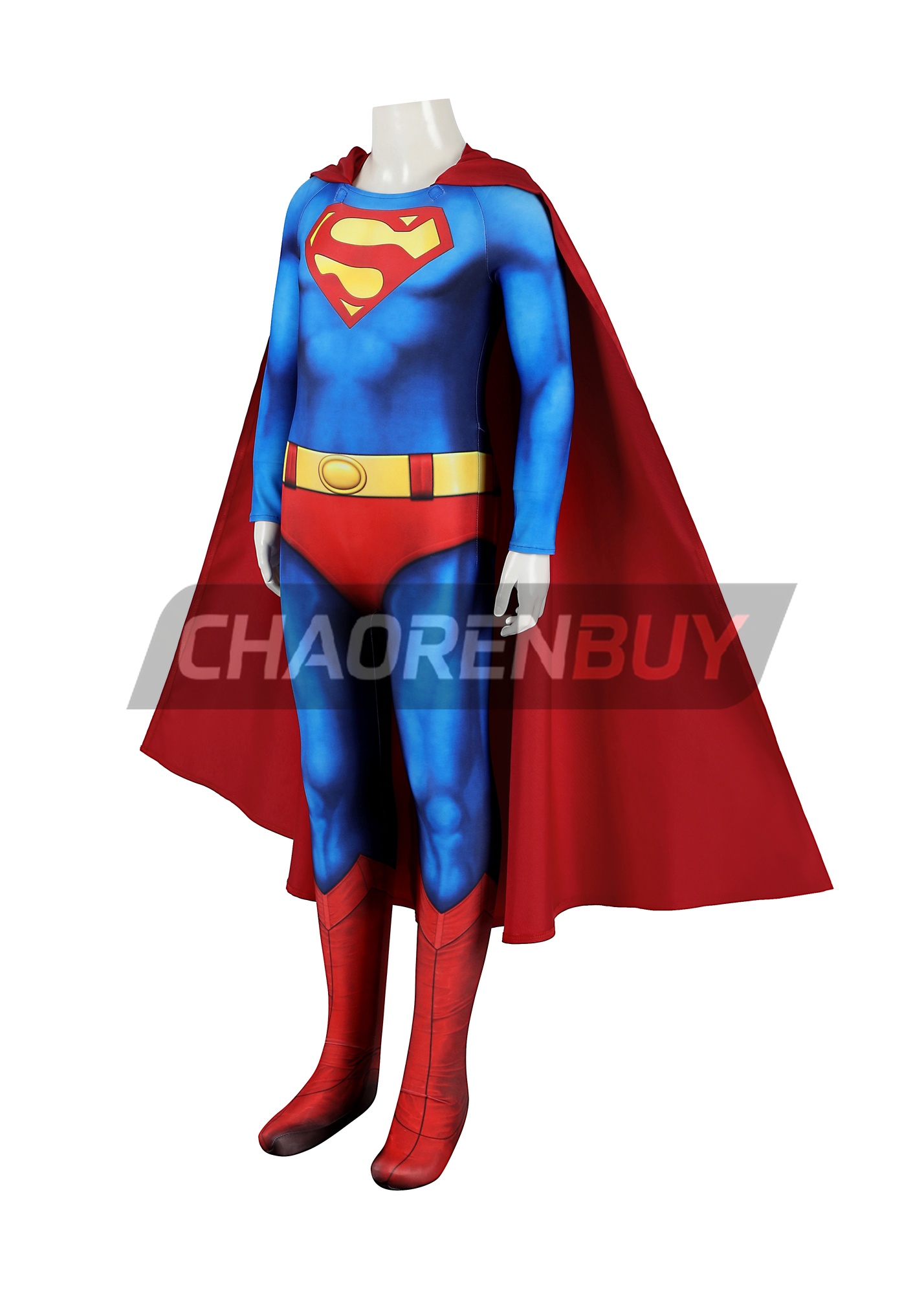 Superhero Man Costume Bodysuit Cosplay for Kids 1978 Film Ver