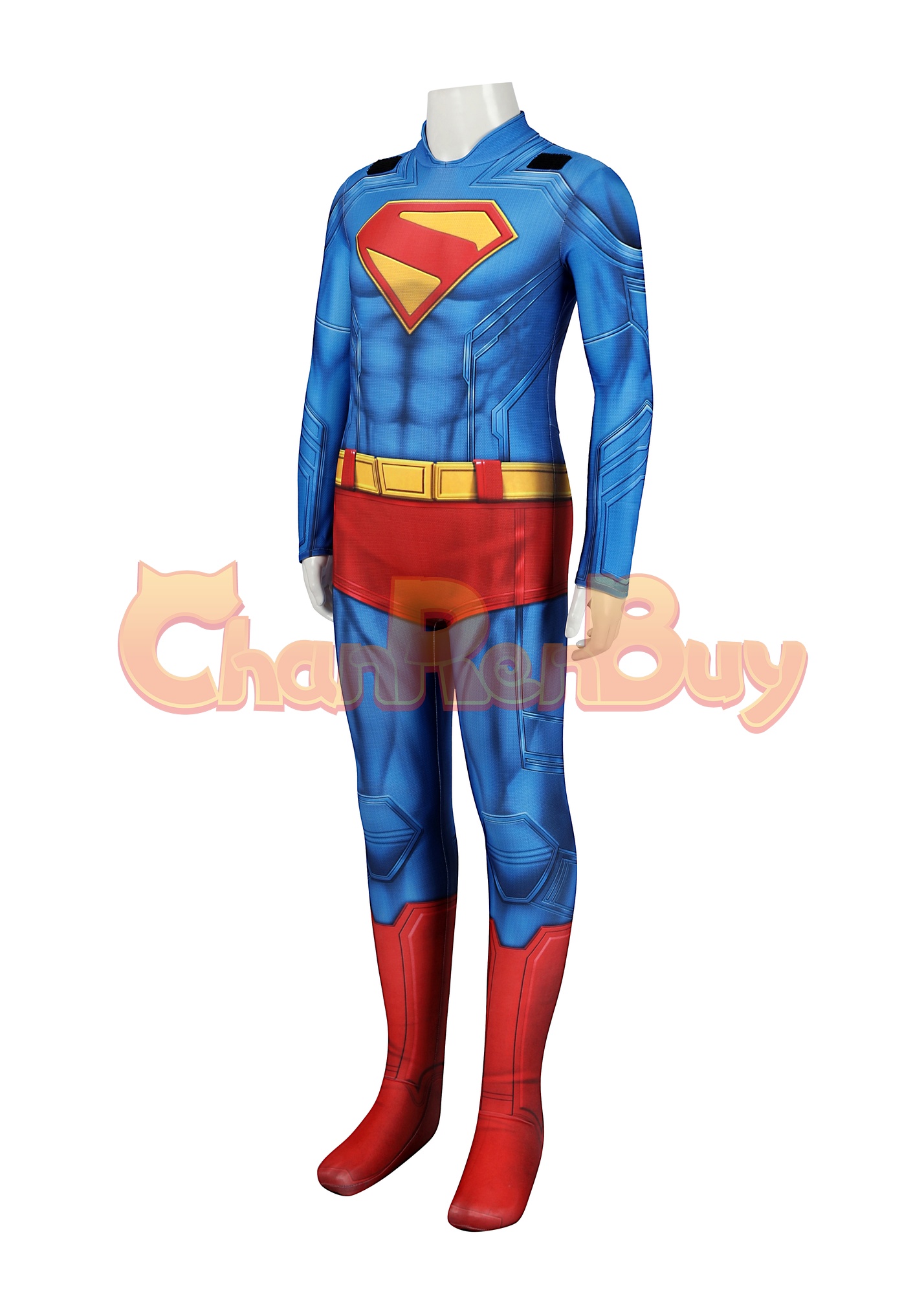 Superhero Man Costume Clark Kent Bodysuit Cosplay for Kids