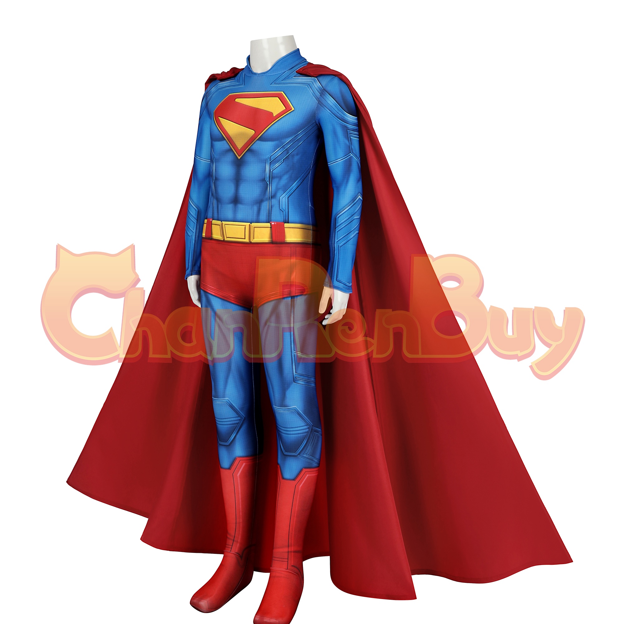 Superhero Man Costume Clark Kent Bodysuit Cosplay for Kids