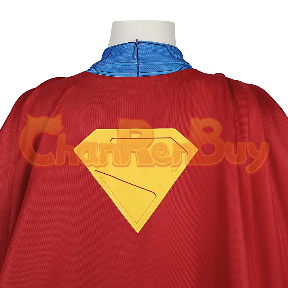Superhero Man Costume Clark Kent Bodysuit Cosplay for Kids