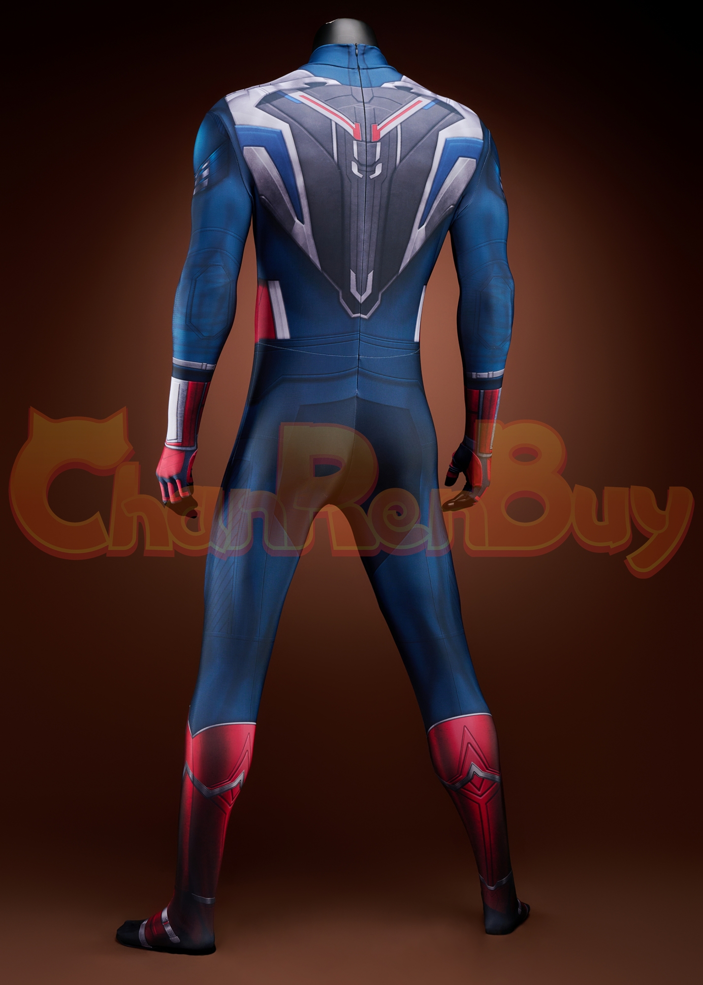Captain America Costume Bodysuit Sam Wilson Brave New World Suit Cosplay