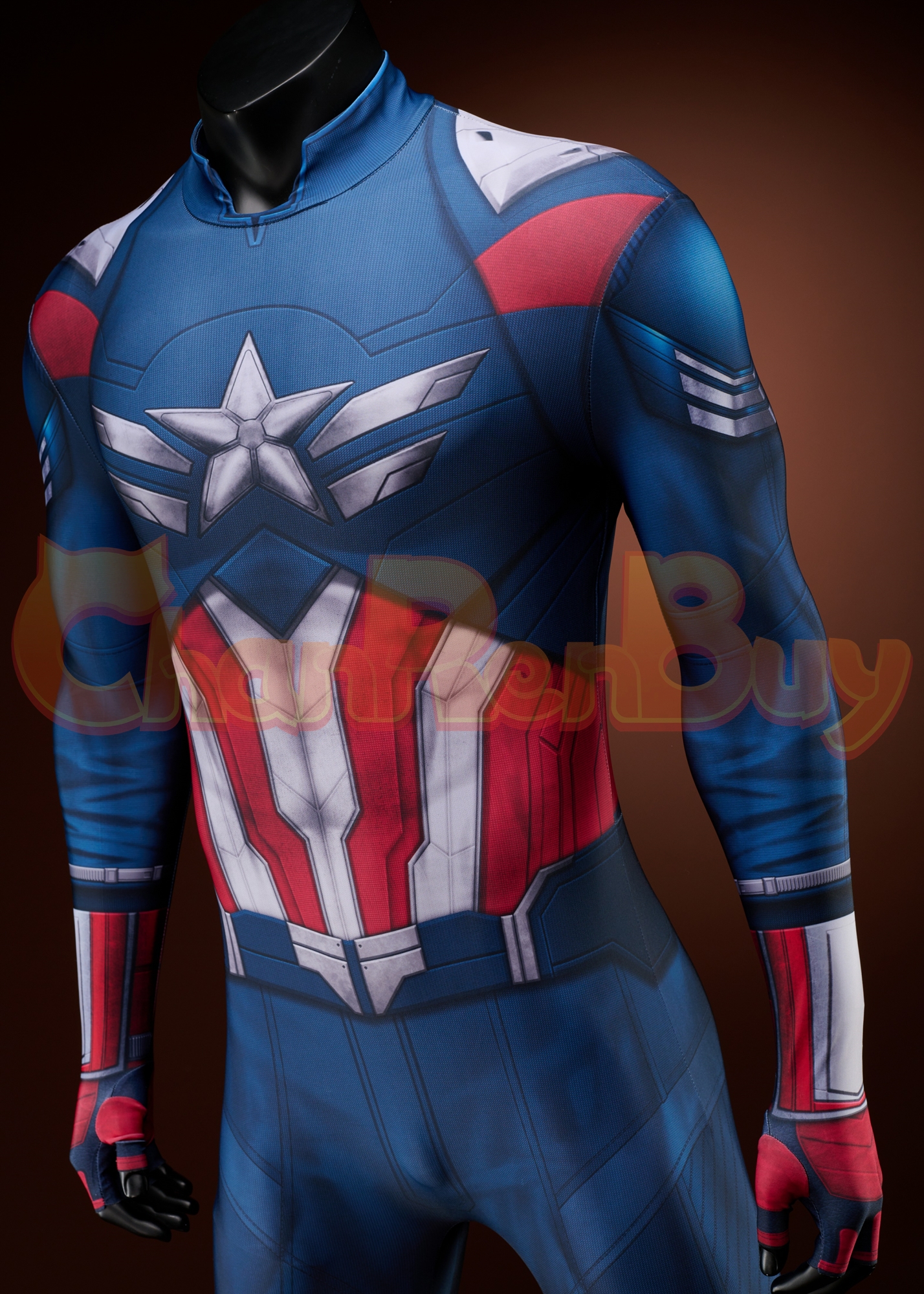 Captain America Costume Bodysuit Sam Wilson Brave New World Suit Cosplay
