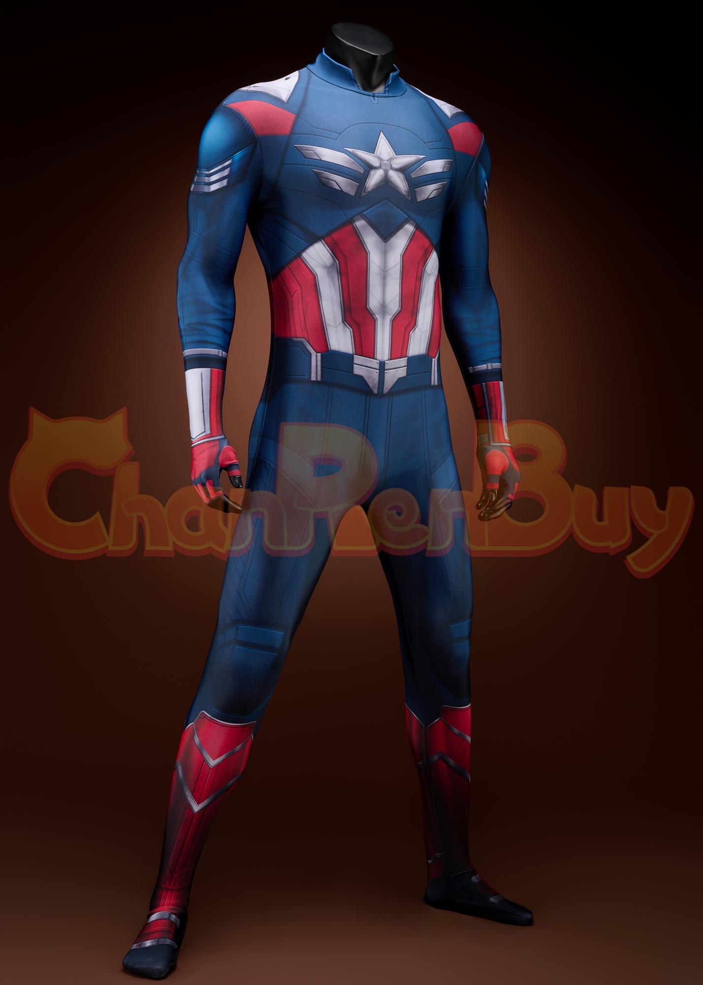 Captain America Costume Bodysuit Sam Wilson Brave New World Suit Cosplay