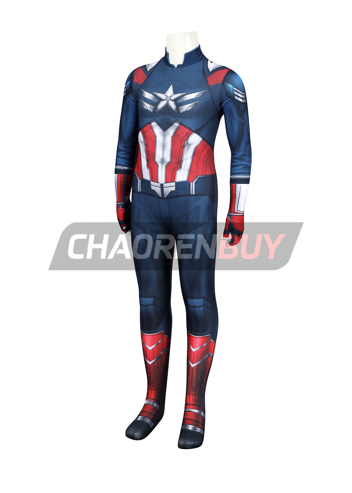 Captain America Costume Bodysuit Sam Wilson Brave New World Cosplay for Kids
