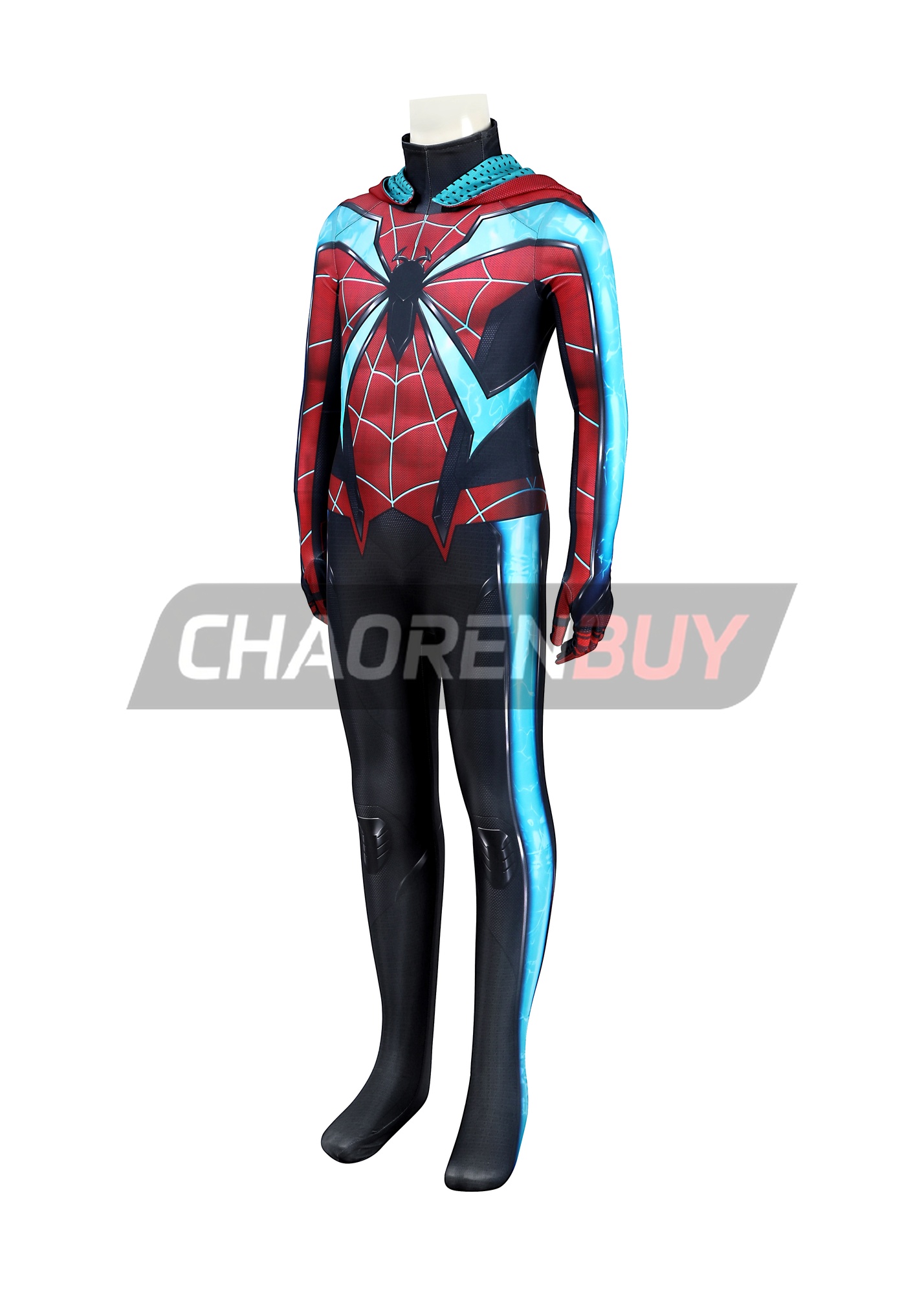 Miles Morales Evolved Suit Costume Bodysuit Marvel's Spider-Man 2 Cosplay for Kids