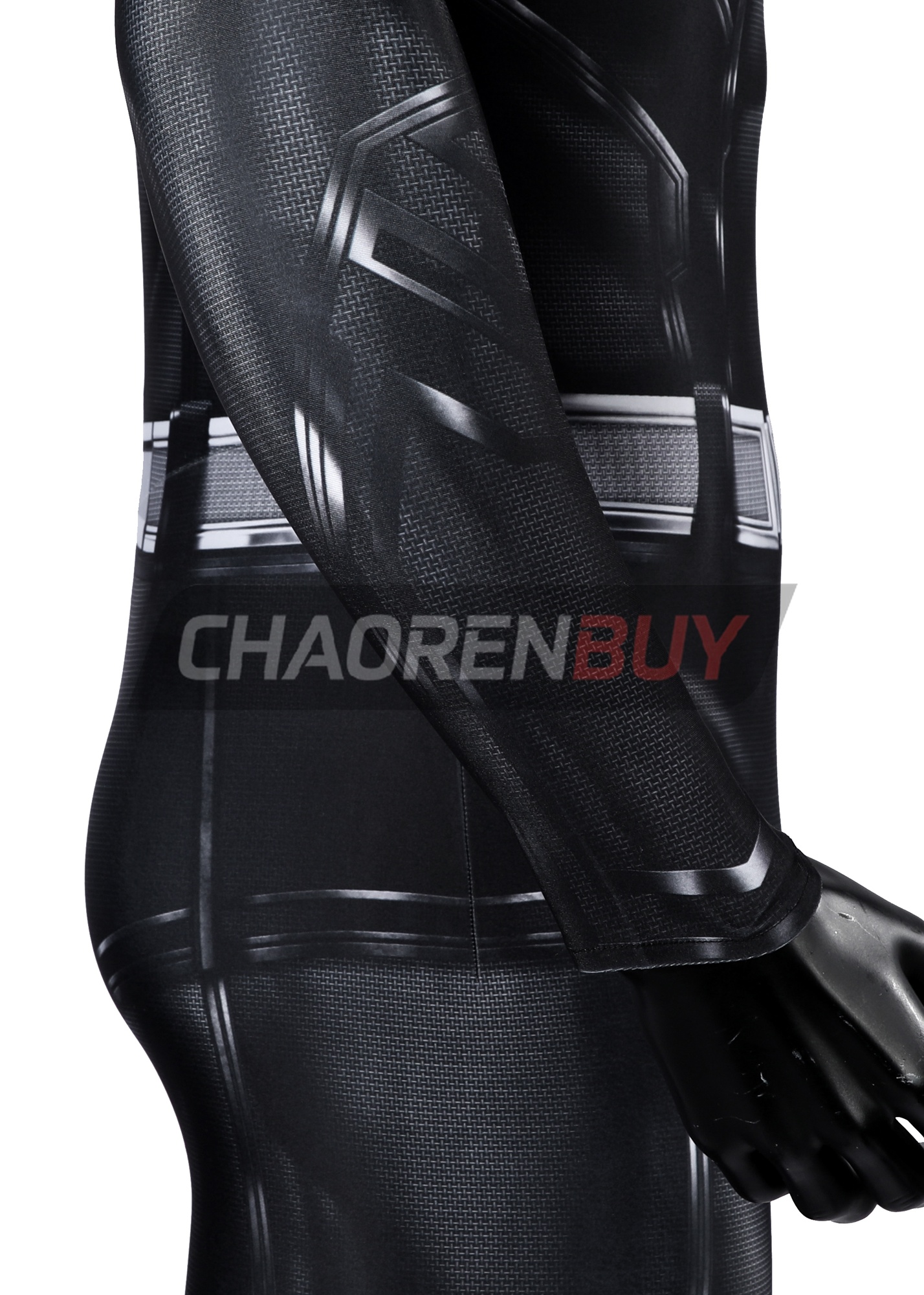 Superhero Man Costume Bodysuit Cosplay Black Version