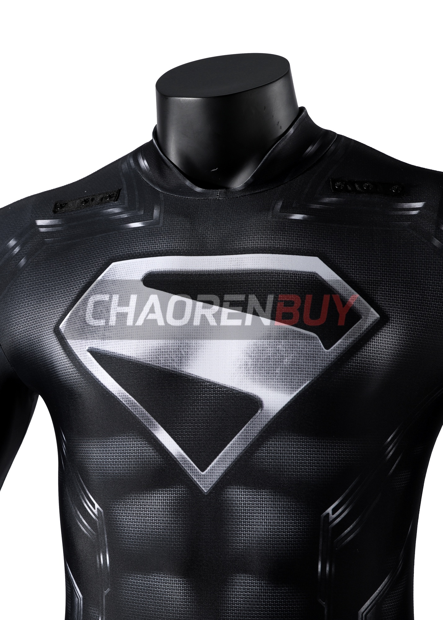 Superhero Man Costume Bodysuit Cosplay Black Version