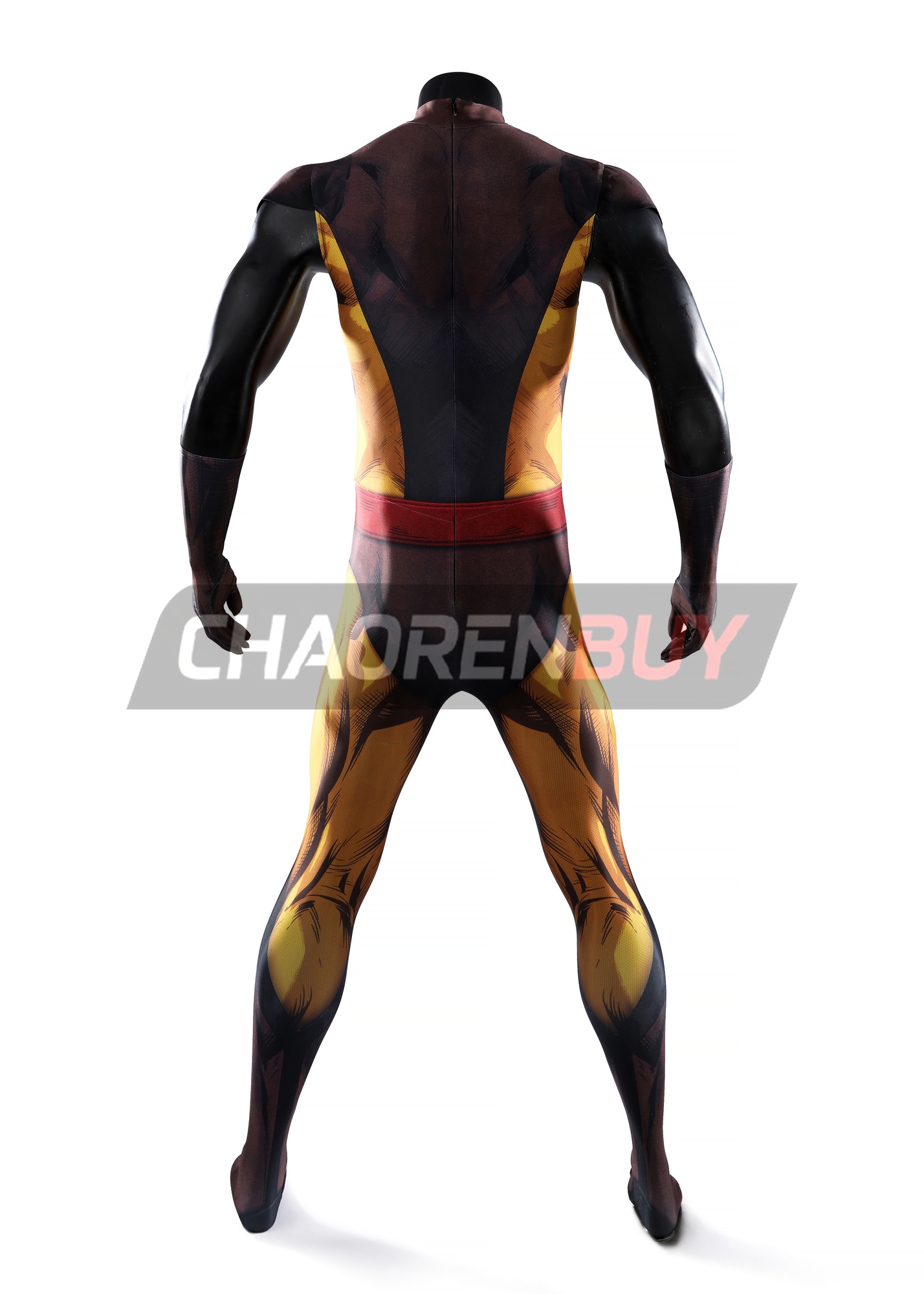 Wolverine Costume X-Men Bodysuit Cosplay Brown Suit