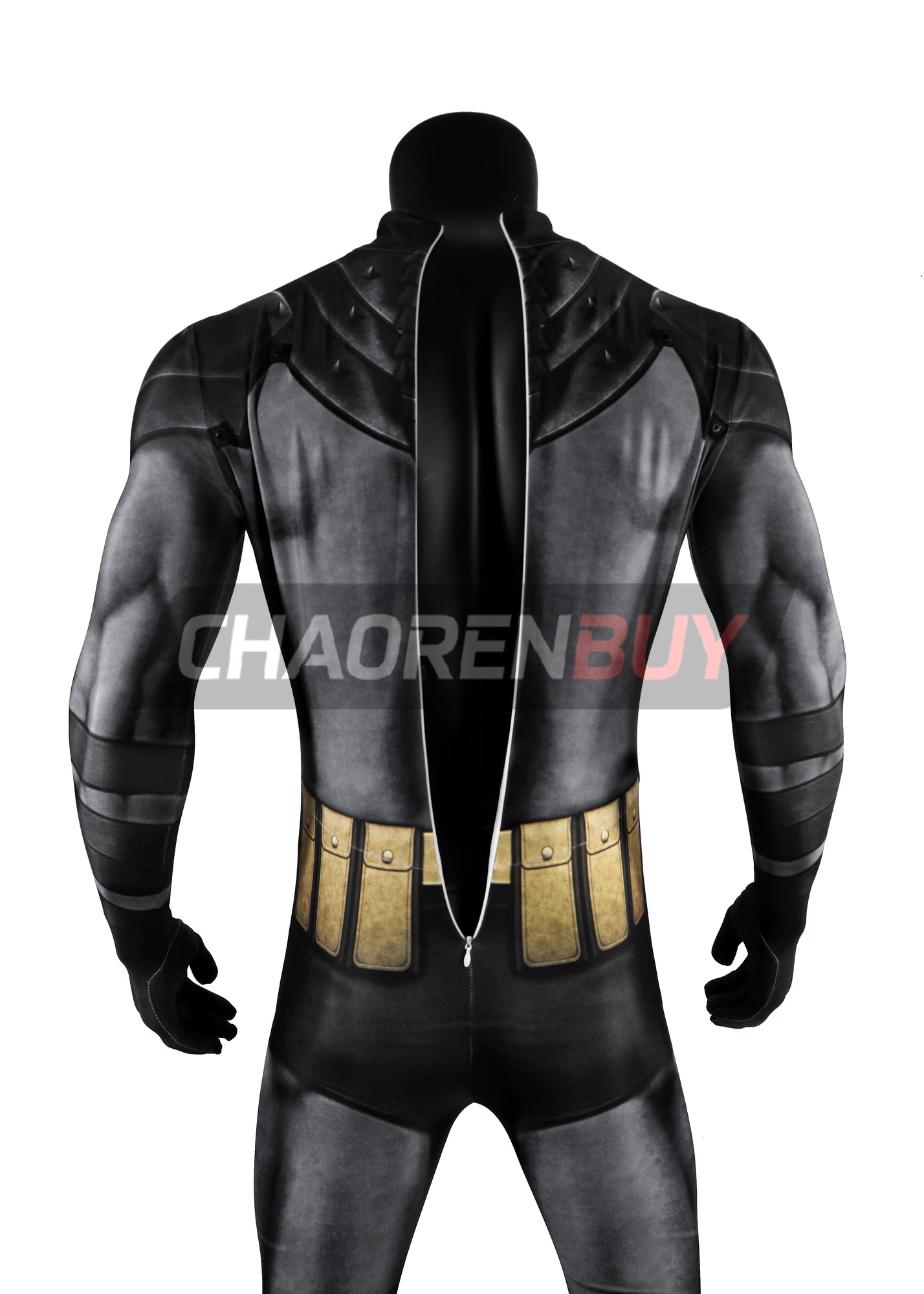Absolute Bruce Wayne Costume Superhero Bat Style Man Bodysuit Cosplay
