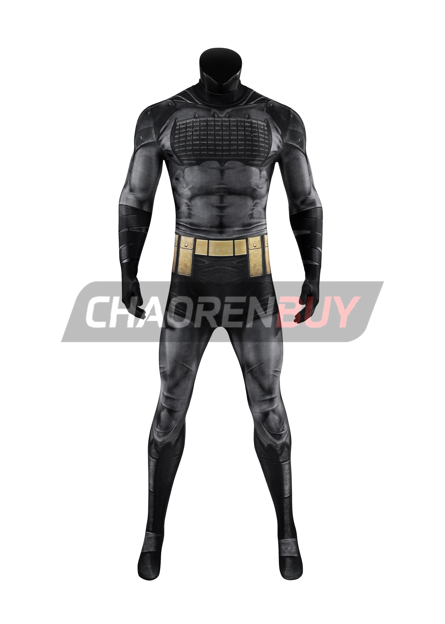 Absolute Bruce Wayne Costume Superhero Bat Style Man Bodysuit Cosplay