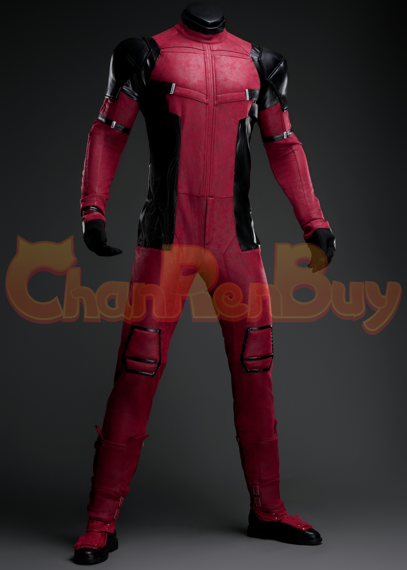 Deadpool 2 Costume Wade Wilson Suit Boots Cosplay