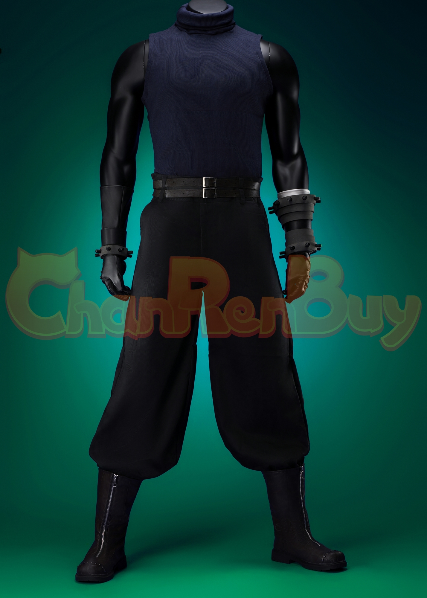 Cloud Strife Costume Final Fantasy VII Remake Suit Boots Cosplay