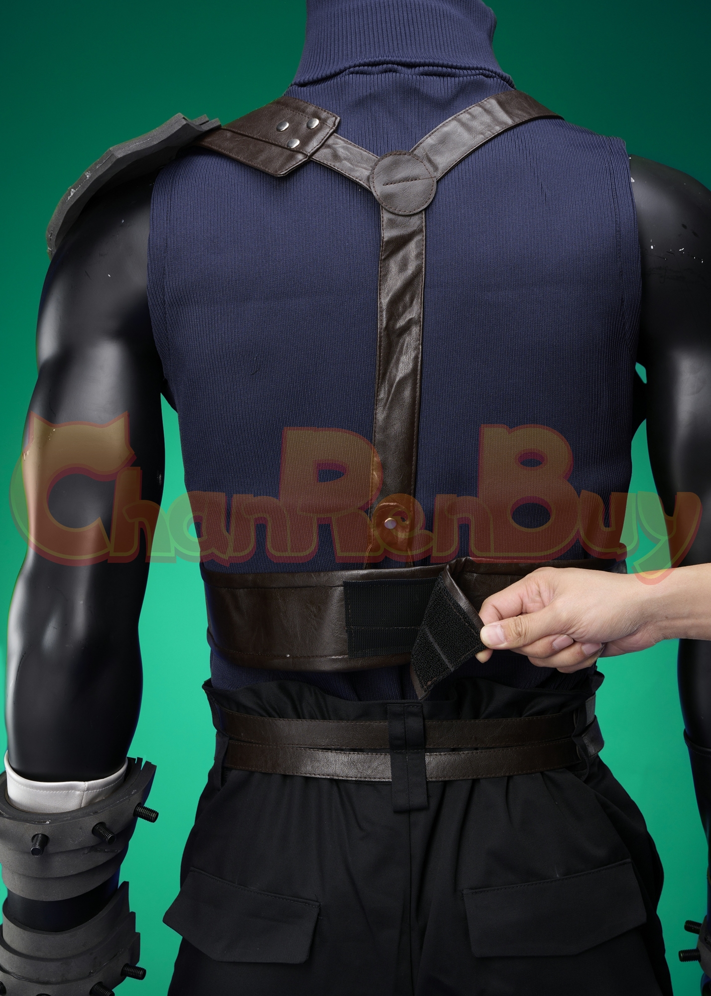 Cloud Strife Costume Final Fantasy VII Remake Suit Boots Cosplay