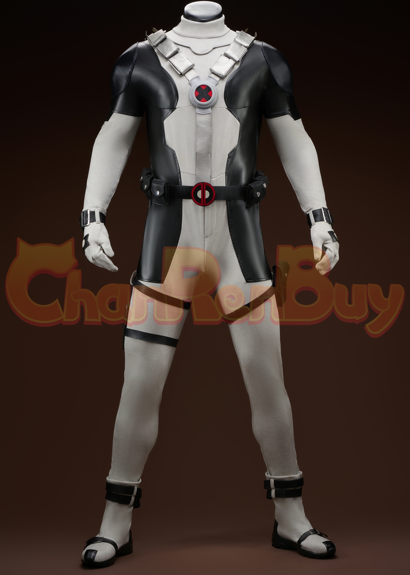 X-Force Deadpool Costume Wade Wilson Suit Cosplay Boots Outfit