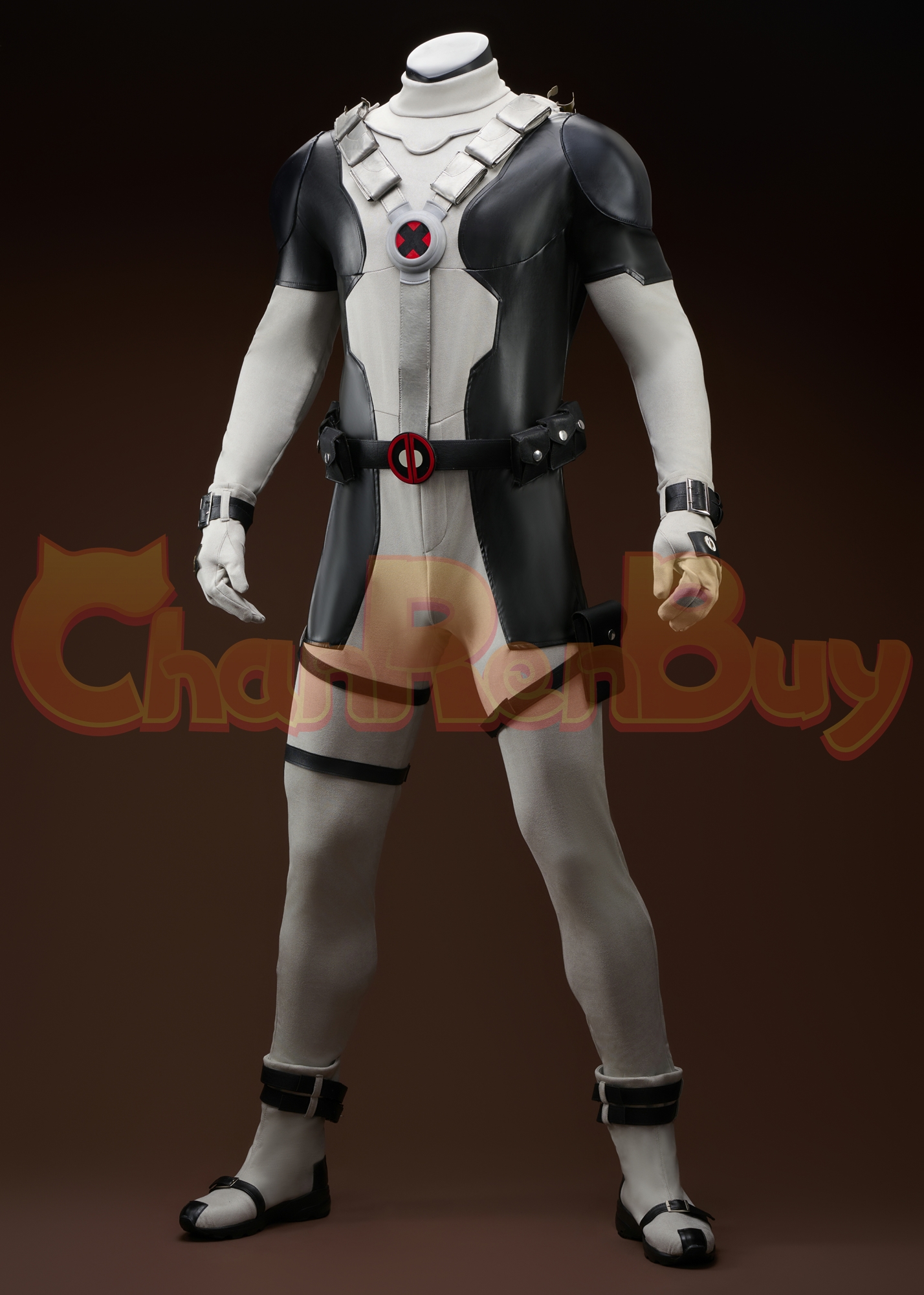 X-Force Deadpool Costume Wade Wilson Suit Cosplay Boots Outfit