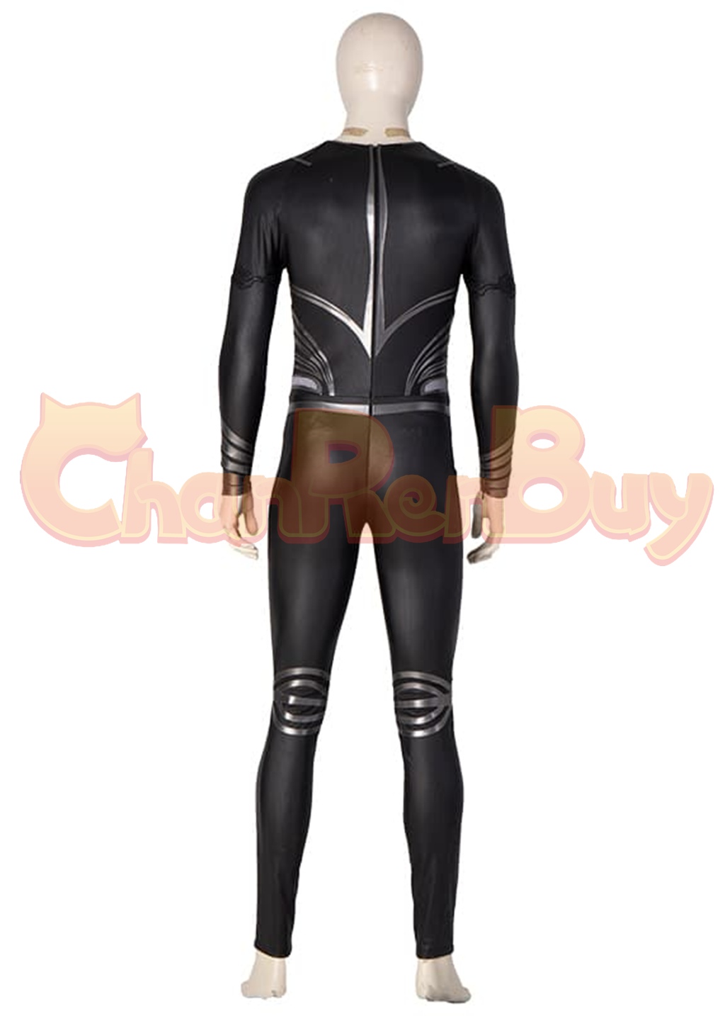 Superhero Man Costume Clark Kent Cosplay Black Suit 