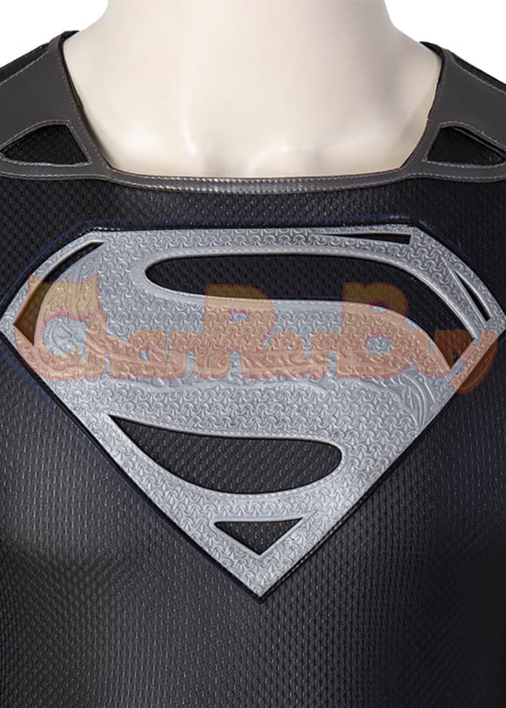 Superhero Man Costume Clark Kent Cosplay Black Suit 