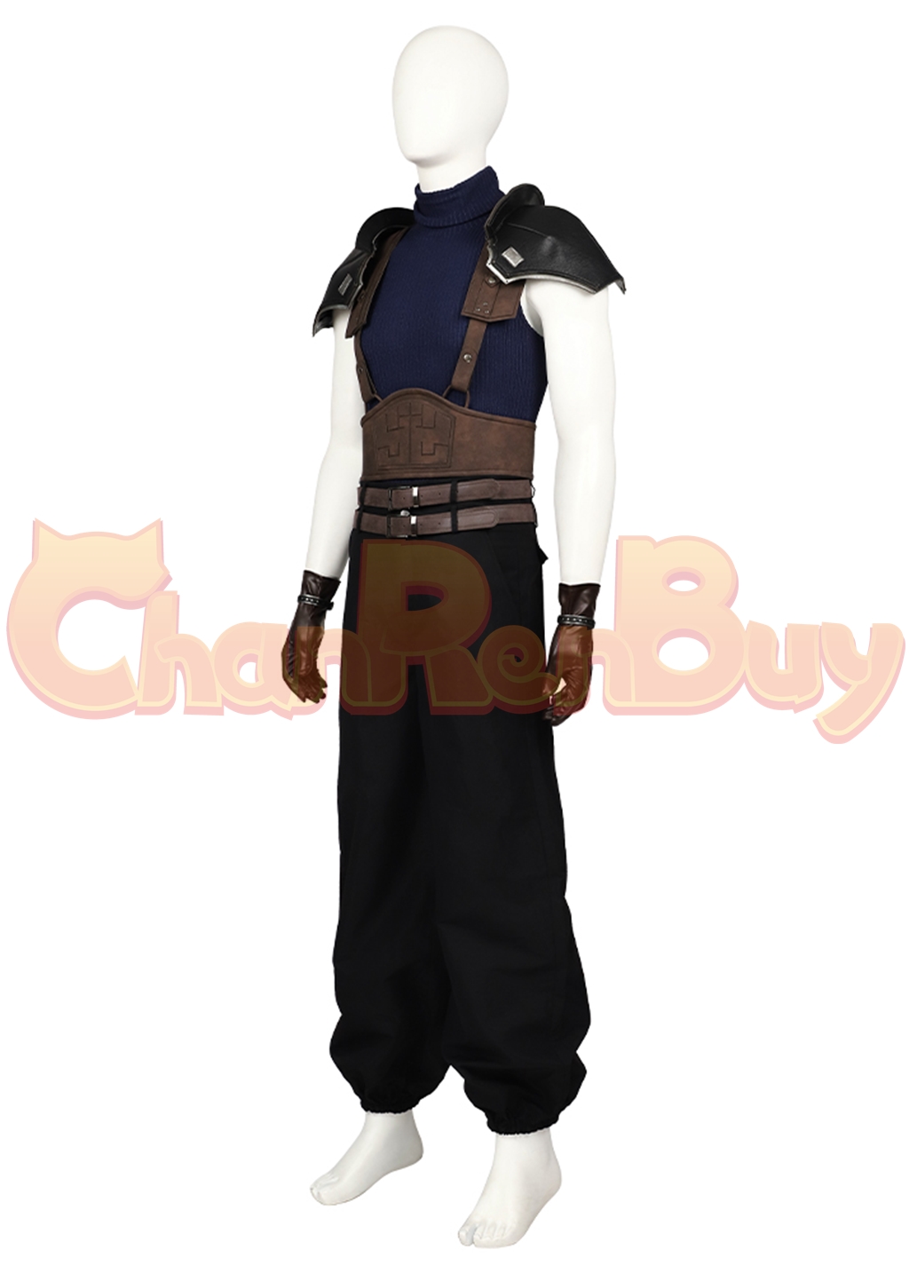 Final Fantasy VII Costume Zack Fair Suit Cosplay