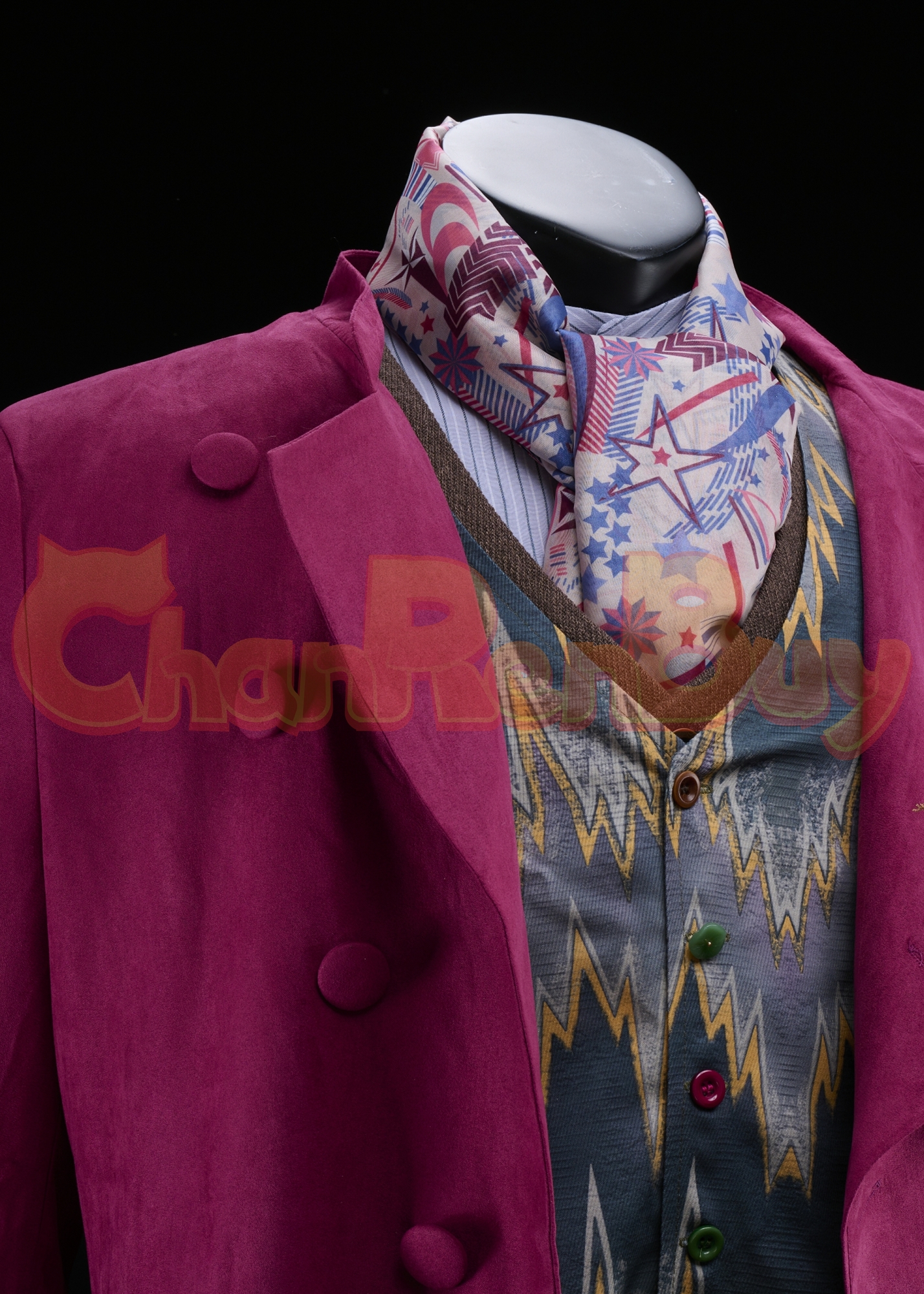 Willy Wonka Costume Wonka Suit Cosplay with Coat